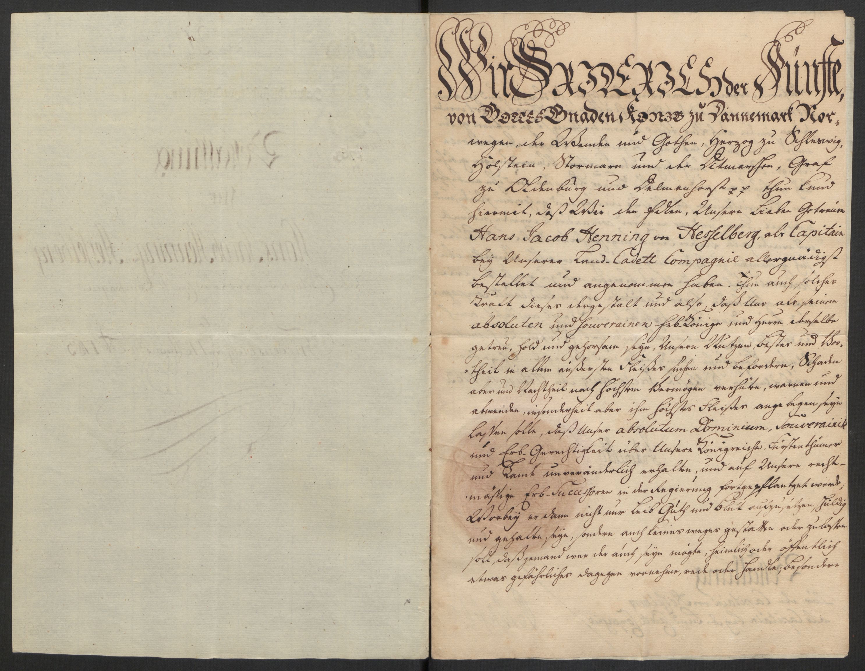 Hesselberg, Hans Jacob Henning, AV/RA-PA-0056/F/L0001: --, 1759-1809, p. 14