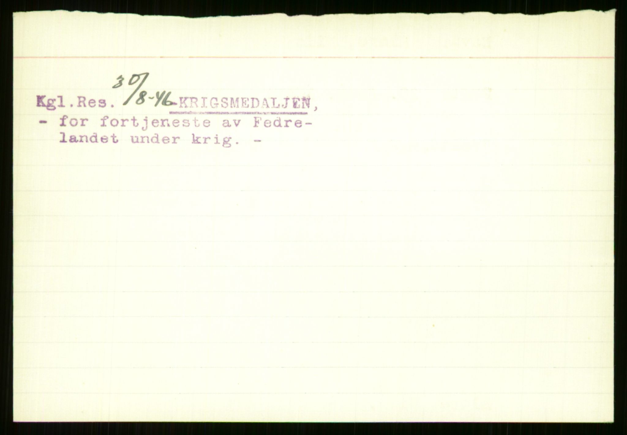 Direktoratet for sjømenn, AV/RA-S-3545/G/Gi/L0005: Alfabetisk ordnet kartotek over krigsdekorasjoner tildelt nordmenn under krigen, Ekeberg - Hendriksen, 1940-1945, p. 24