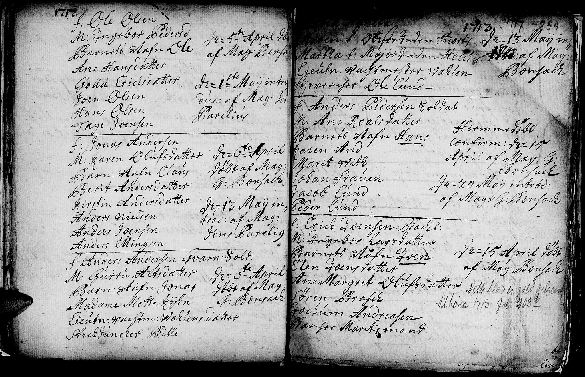 Ministerialprotokoller, klokkerbøker og fødselsregistre - Sør-Trøndelag, SAT/A-1456/601/L0035: Parish register (official) no. 601A03, 1713-1728, p. 259