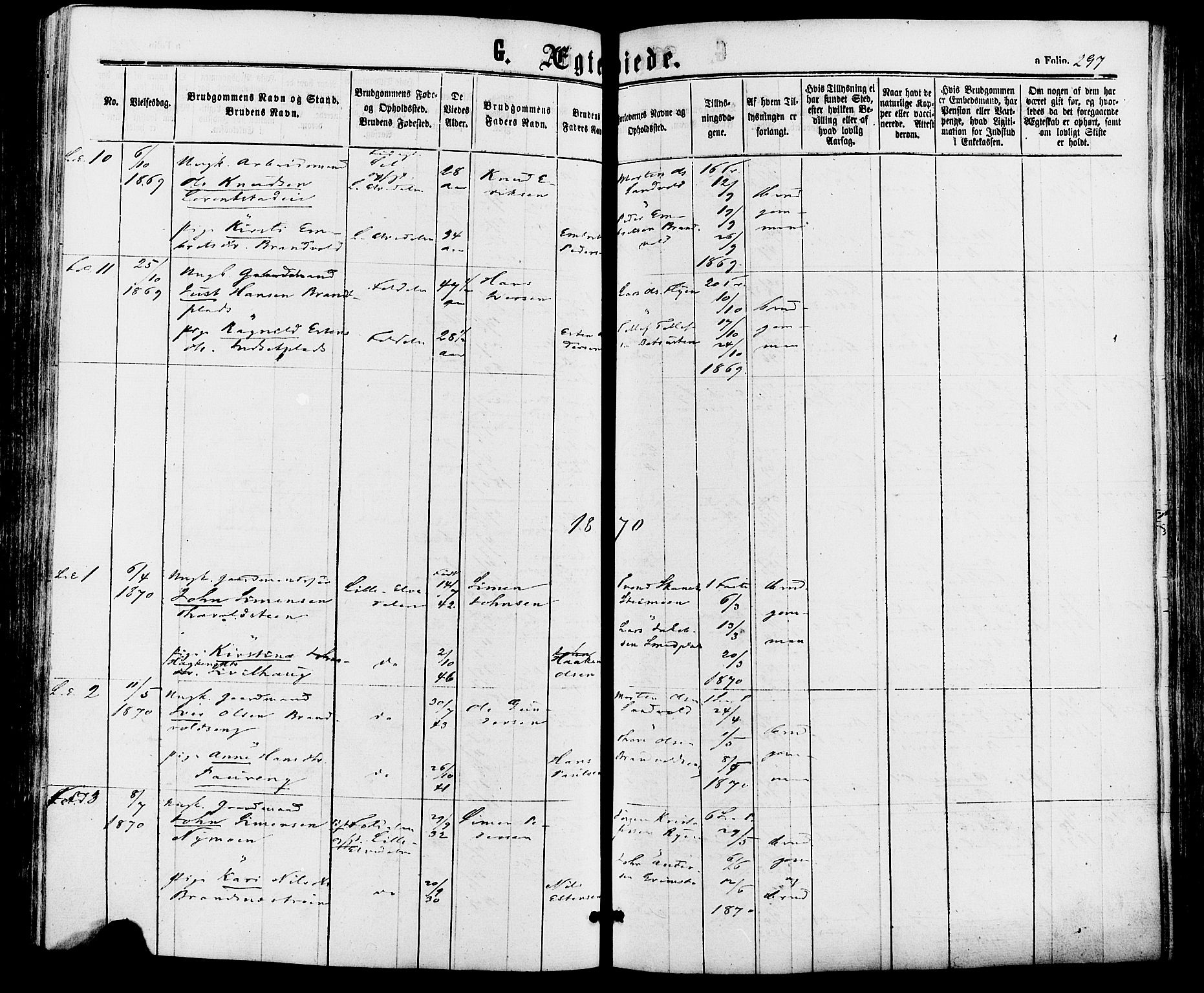 Alvdal prestekontor, SAH/PREST-060/H/Ha/Haa/L0001: Parish register (official) no. 1, 1863-1882, p. 297