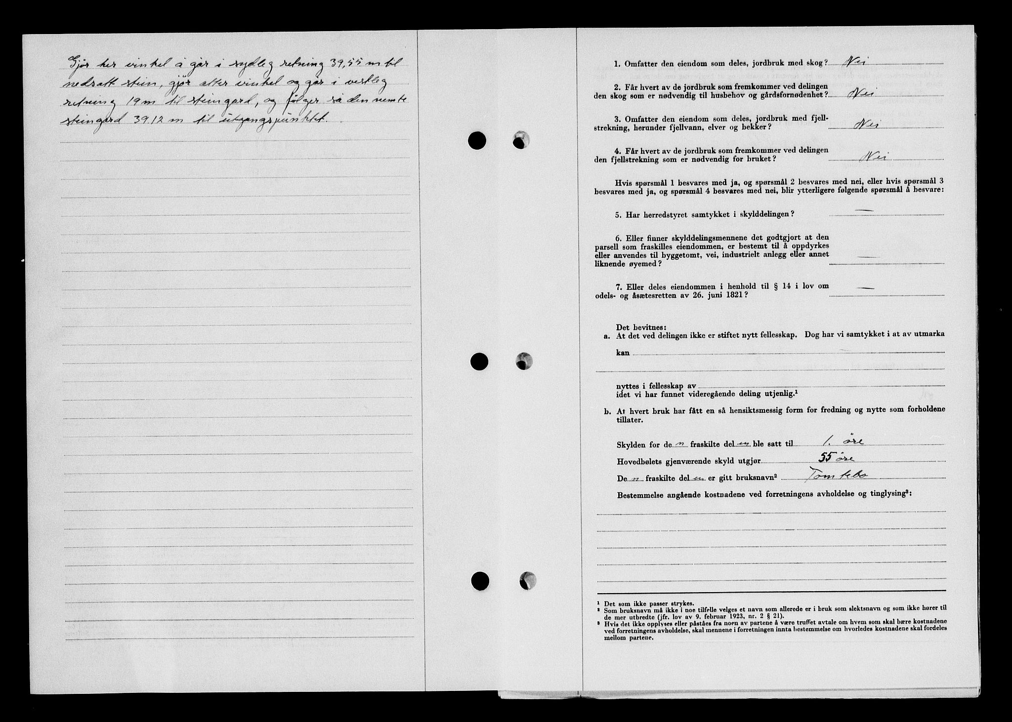 Karmsund sorenskriveri, SAST/A-100311/01/II/IIB/L0125: Mortgage book no. 105A, 1957-1957, Diary no: : 2205/1957