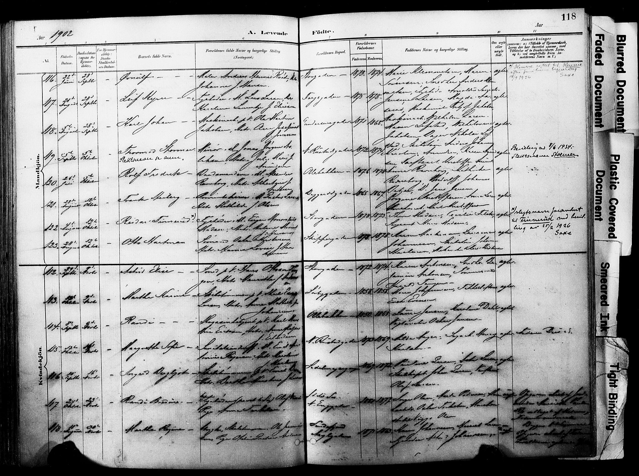 Horten kirkebøker, AV/SAKO-A-348/F/Fa/L0005: Parish register (official) no. 5, 1896-1904, p. 118