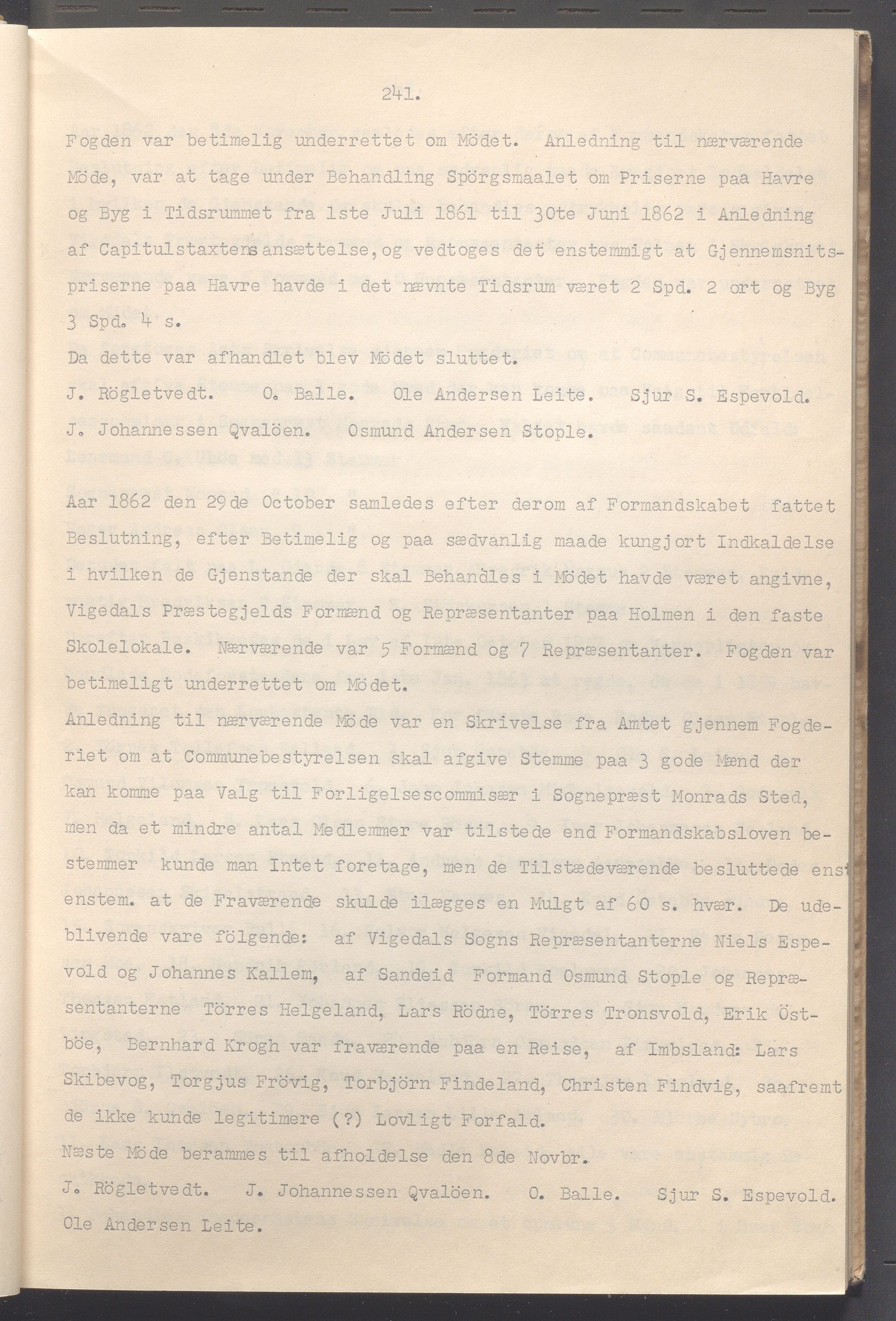 Vikedal kommune - Formannskapet, IKAR/K-100598/A/Ac/L0002: Avskrift av møtebok, 1862-1874, p. 241