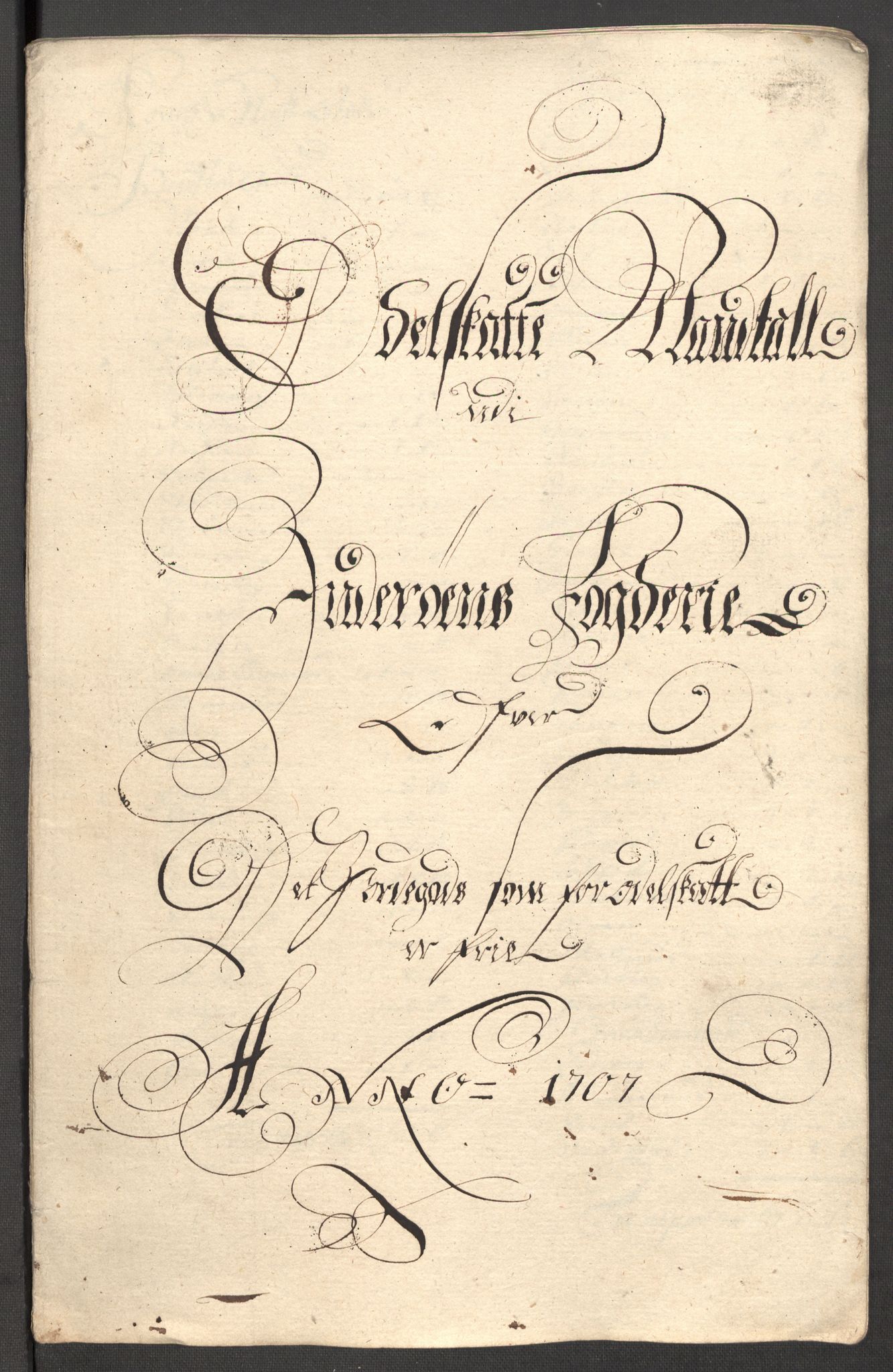 Rentekammeret inntil 1814, Reviderte regnskaper, Fogderegnskap, RA/EA-4092/R63/L4315: Fogderegnskap Inderøy, 1706-1707, p. 476