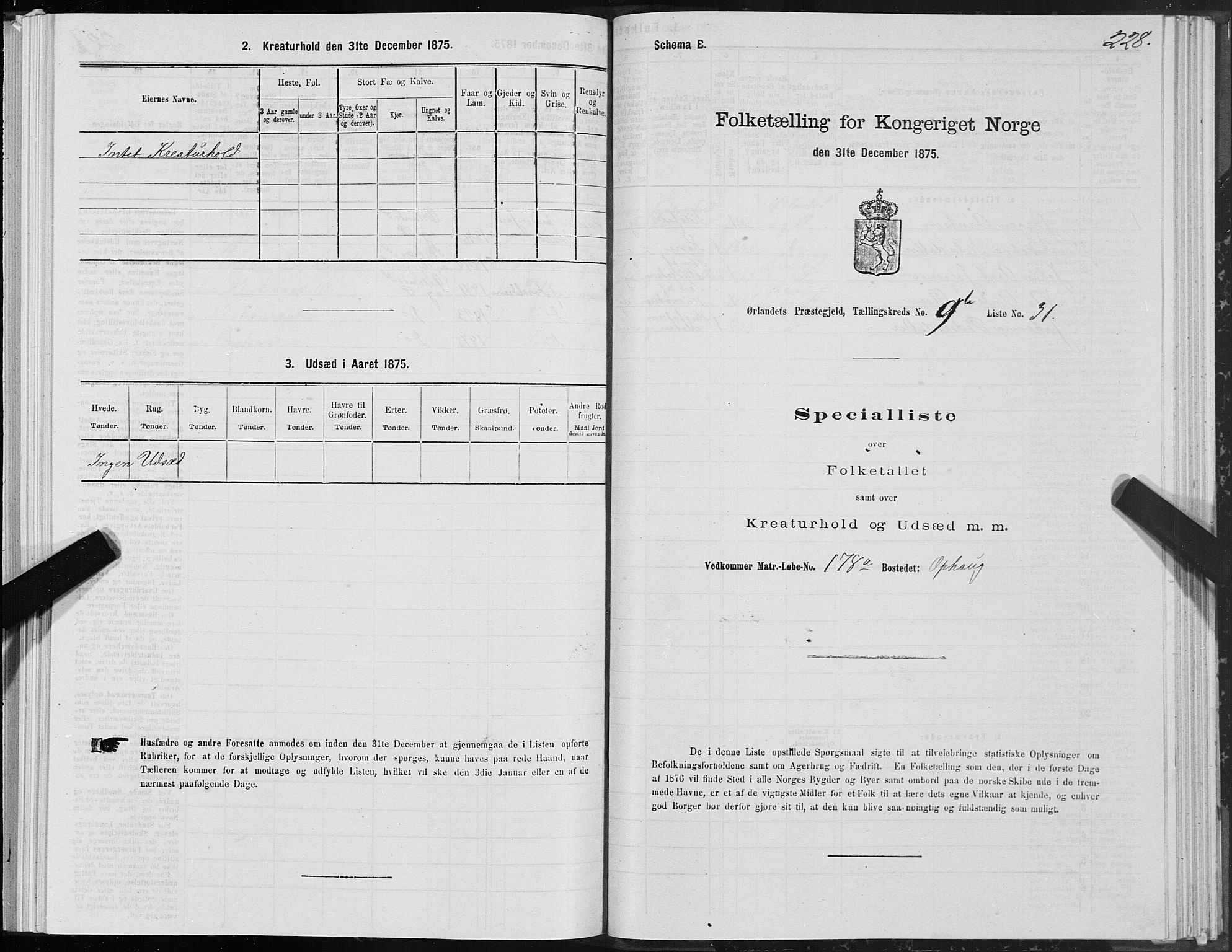 SAT, 1875 census for 1621P Ørland, 1875, p. 6228