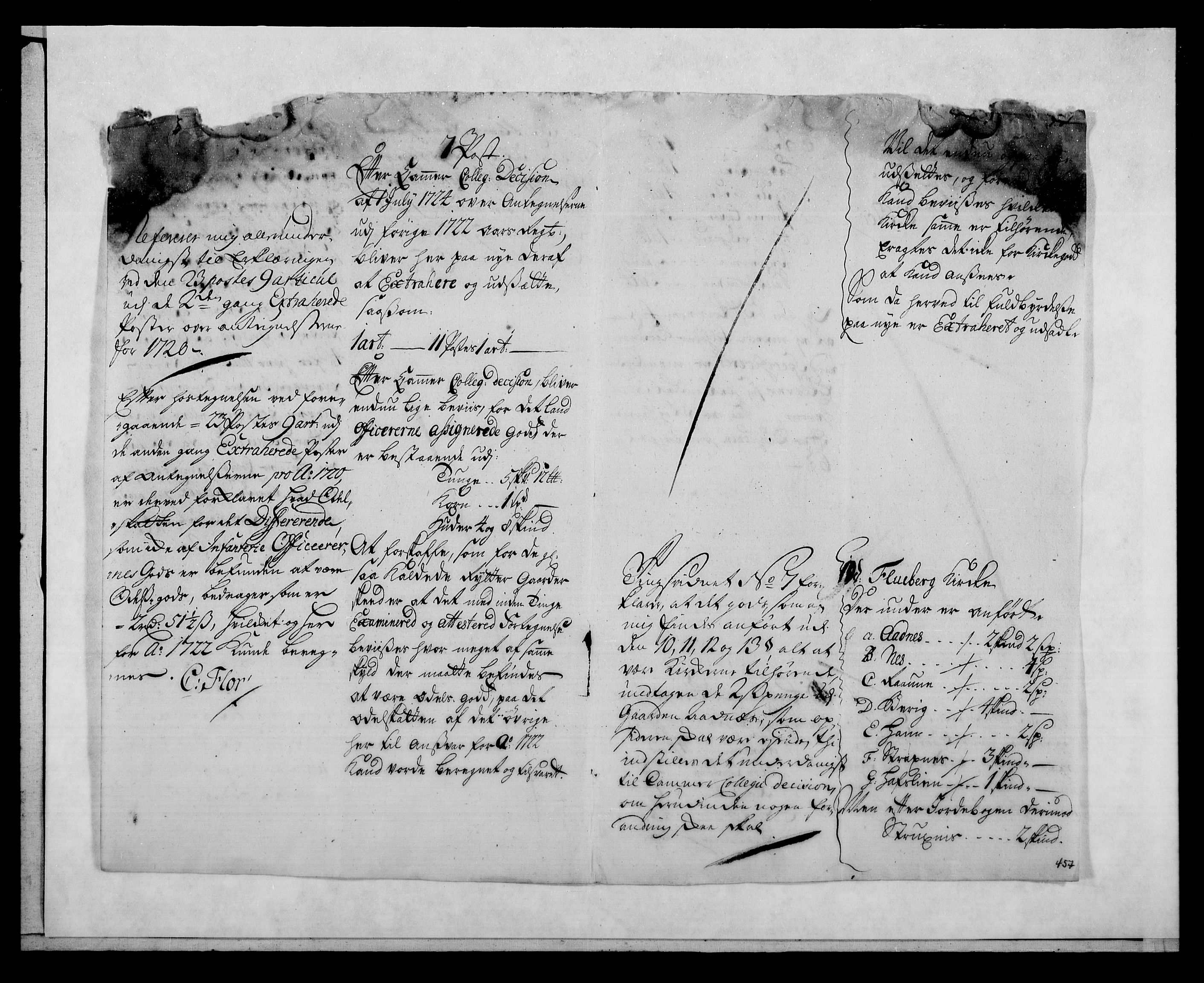 Rentekammeret inntil 1814, Reviderte regnskaper, Fogderegnskap, AV/RA-EA-4092/R18/L1328: Fogderegnskap Hadeland, Toten og Valdres, 1723, p. 443