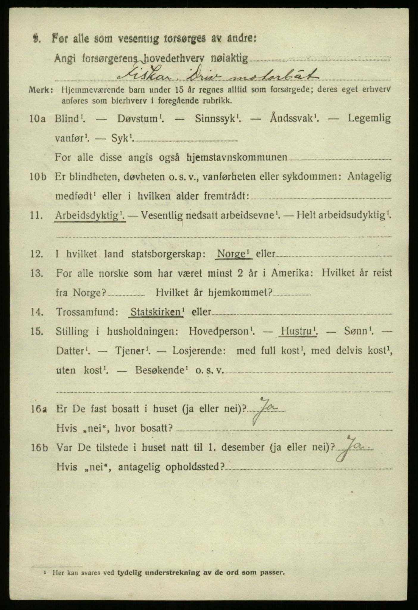 SAB, 1920 census for Bremanger, 1920, p. 4405