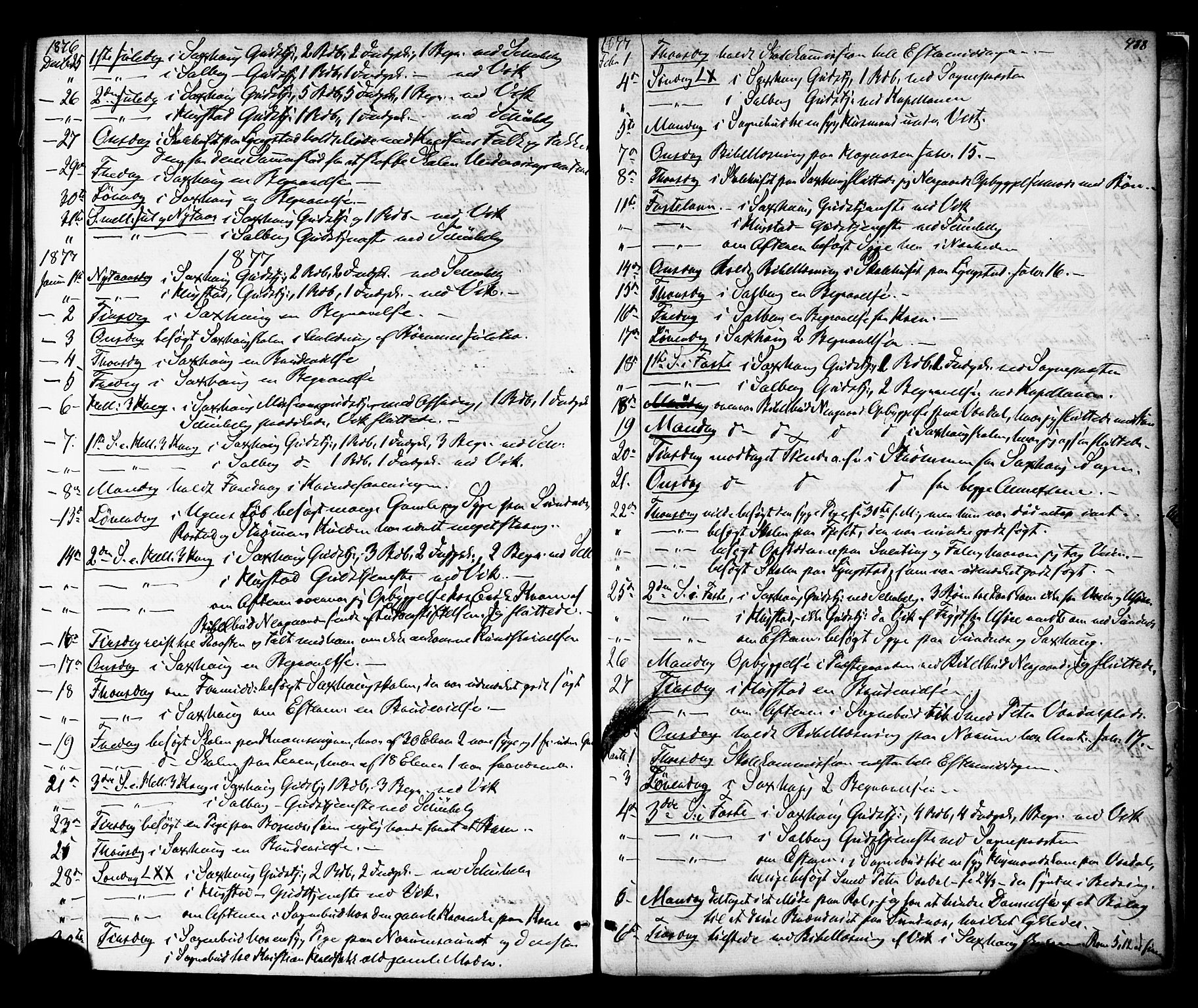 Ministerialprotokoller, klokkerbøker og fødselsregistre - Nord-Trøndelag, SAT/A-1458/730/L0284: Parish register (official) no. 730A09, 1866-1878, p. 488