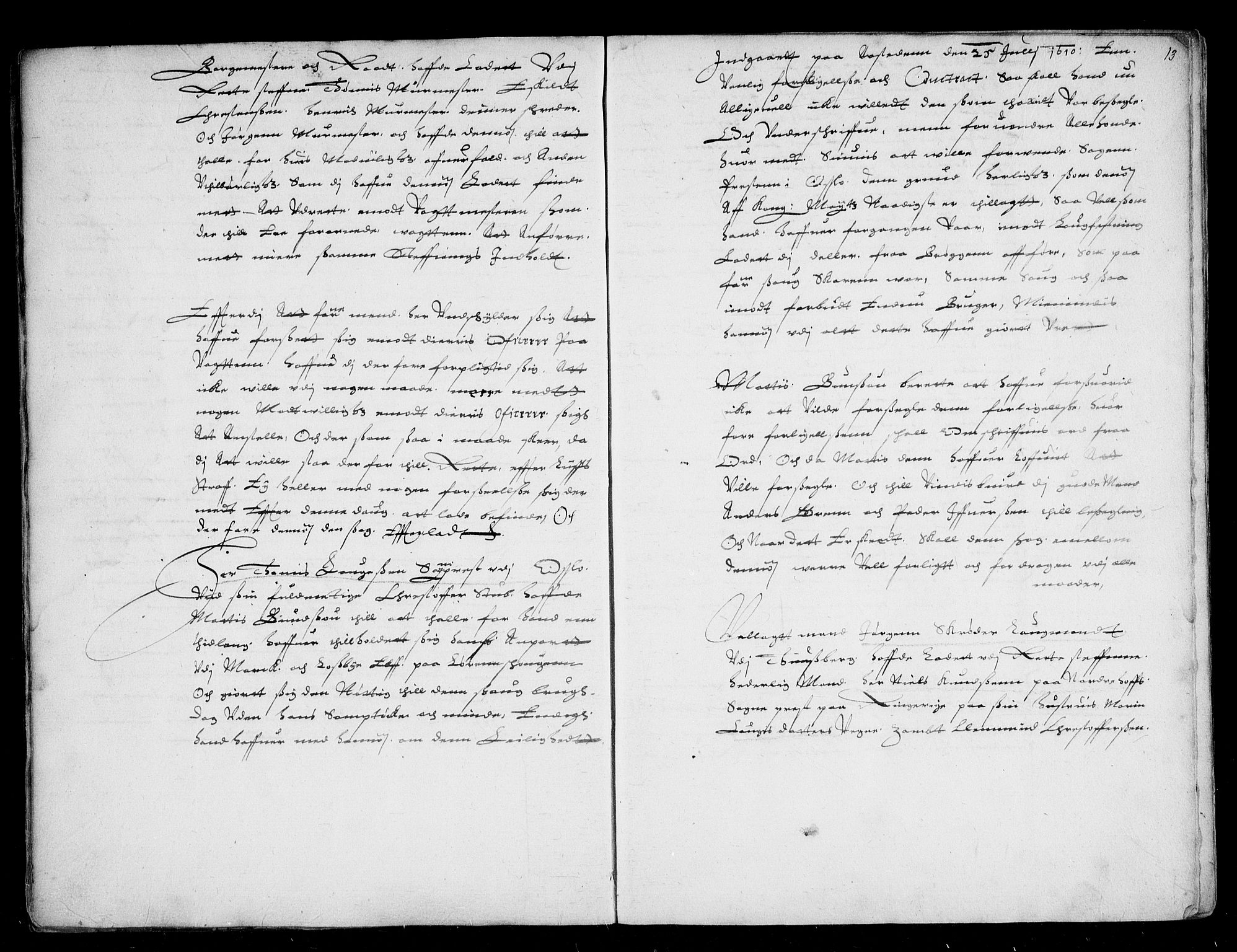 Christiania lagting, AV/SAO-A-11131/F/Fa/L0005: Tingbok, 1611-1612, p. 12-13