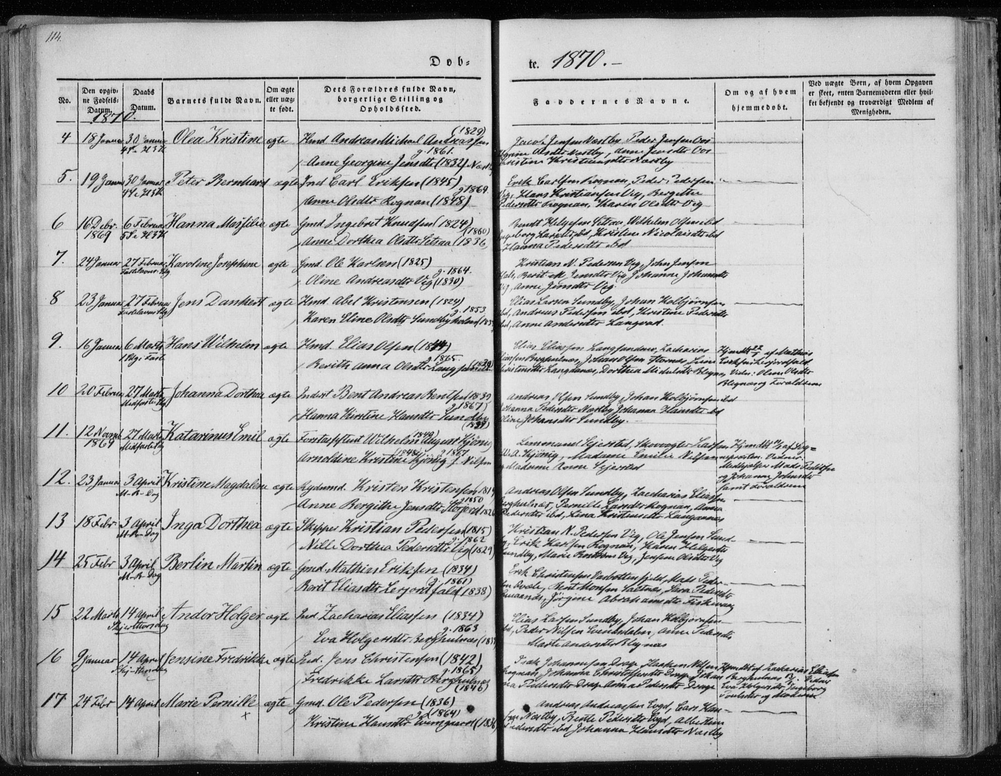 Ministerialprotokoller, klokkerbøker og fødselsregistre - Nordland, SAT/A-1459/847/L0666: Parish register (official) no. 847A06, 1842-1871, p. 114