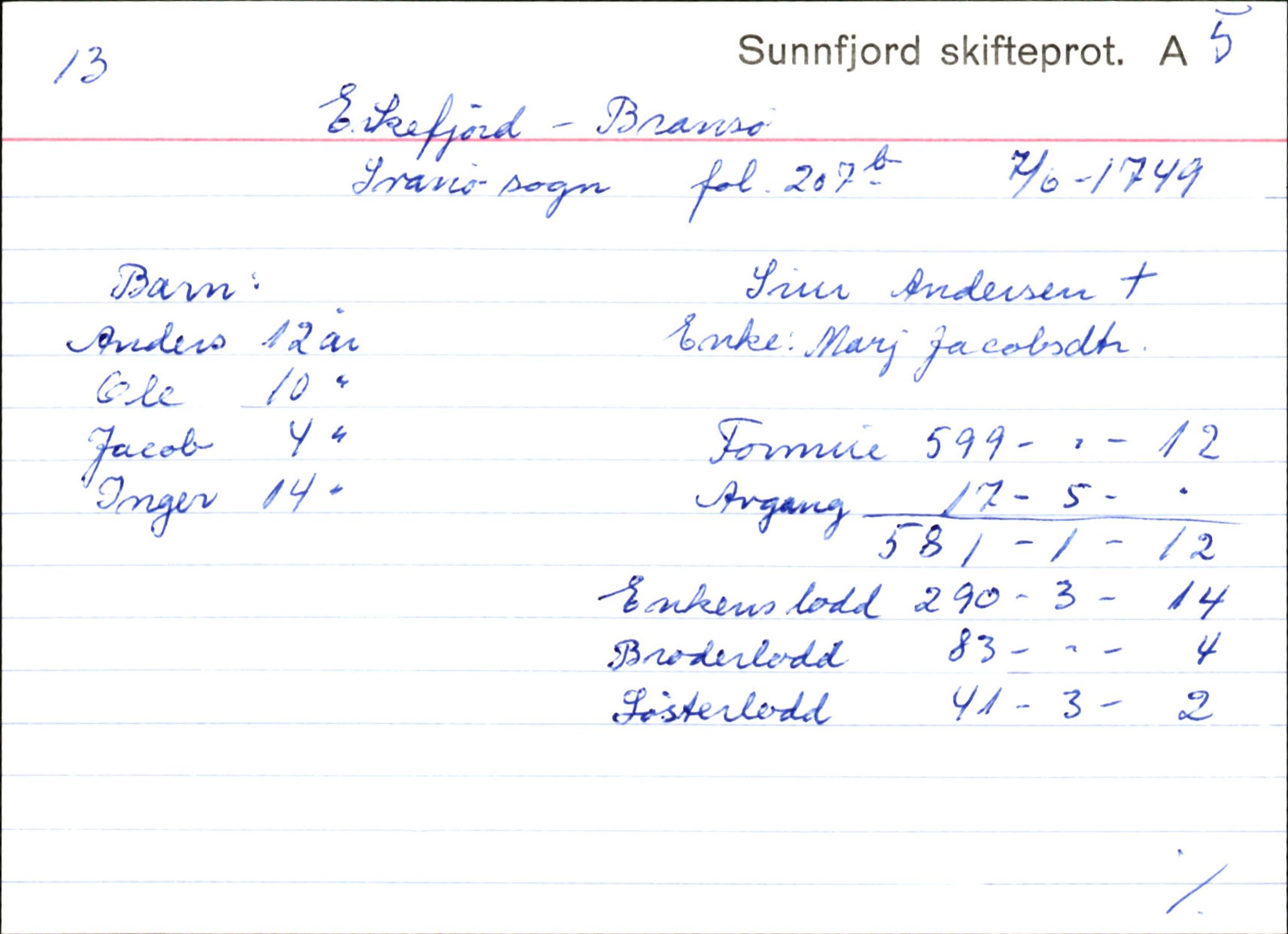 Skiftekort ved Statsarkivet i Bergen, SAB/SKIFTEKORT/003/L0003: Skifteprotokoll nr. 4-5, 1737-1751, p. 543