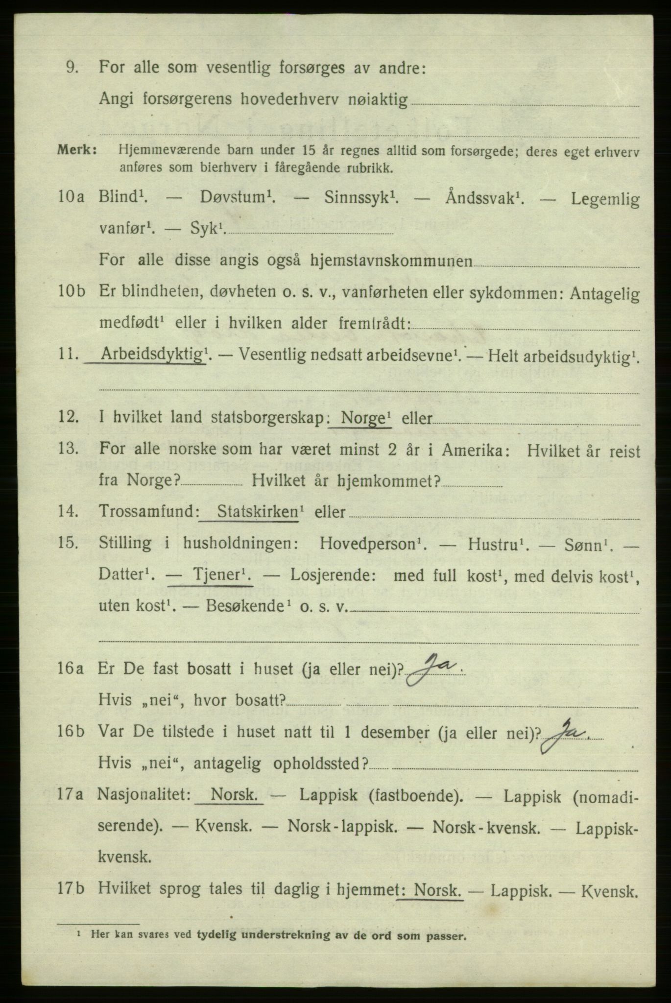 SATØ, 1920 census for Vadsø, 1920, p. 5305