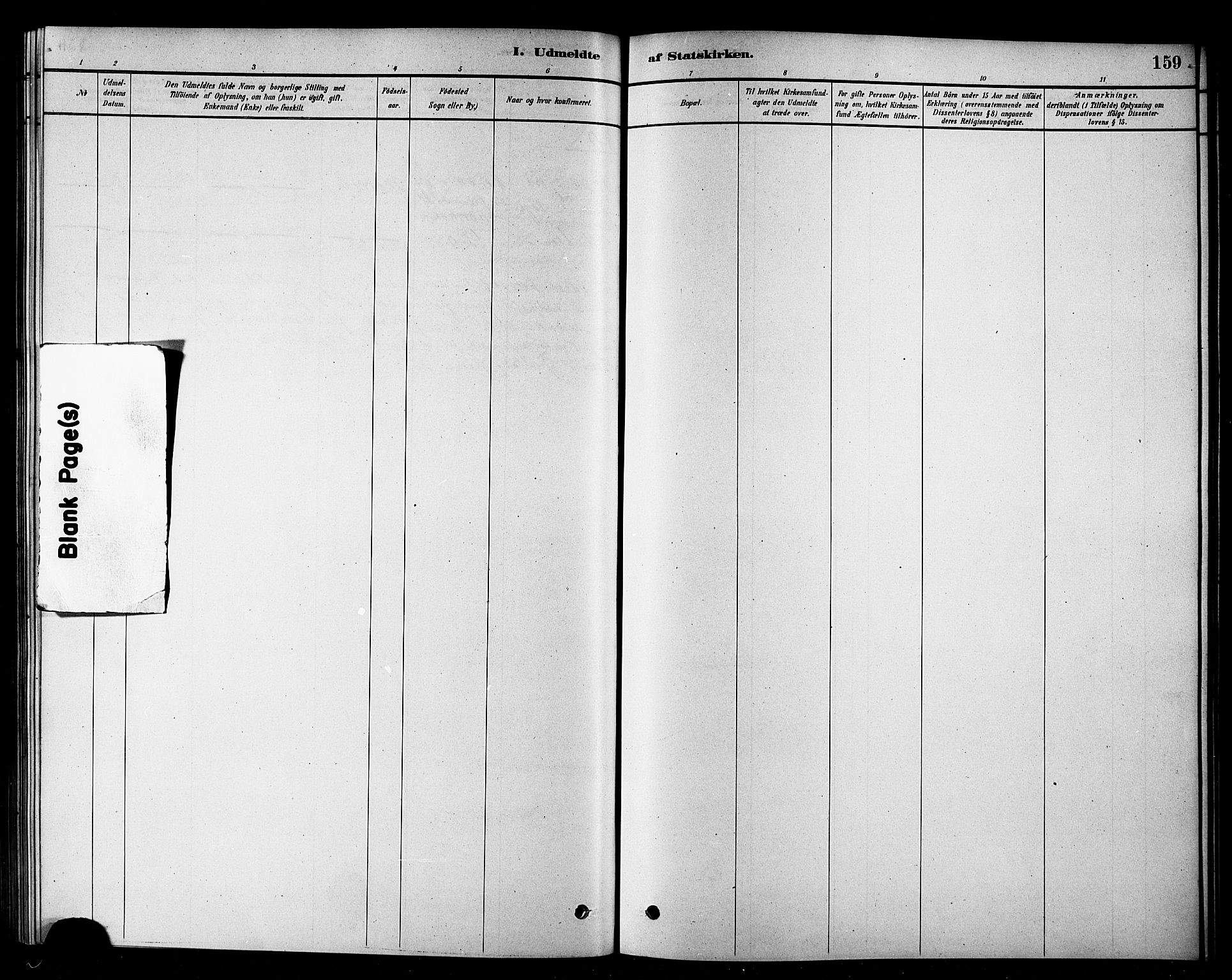 Loppa sokneprestkontor, AV/SATØ-S-1339/H/Ha/L0007kirke: Parish register (official) no. 7, 1879-1889, p. 159