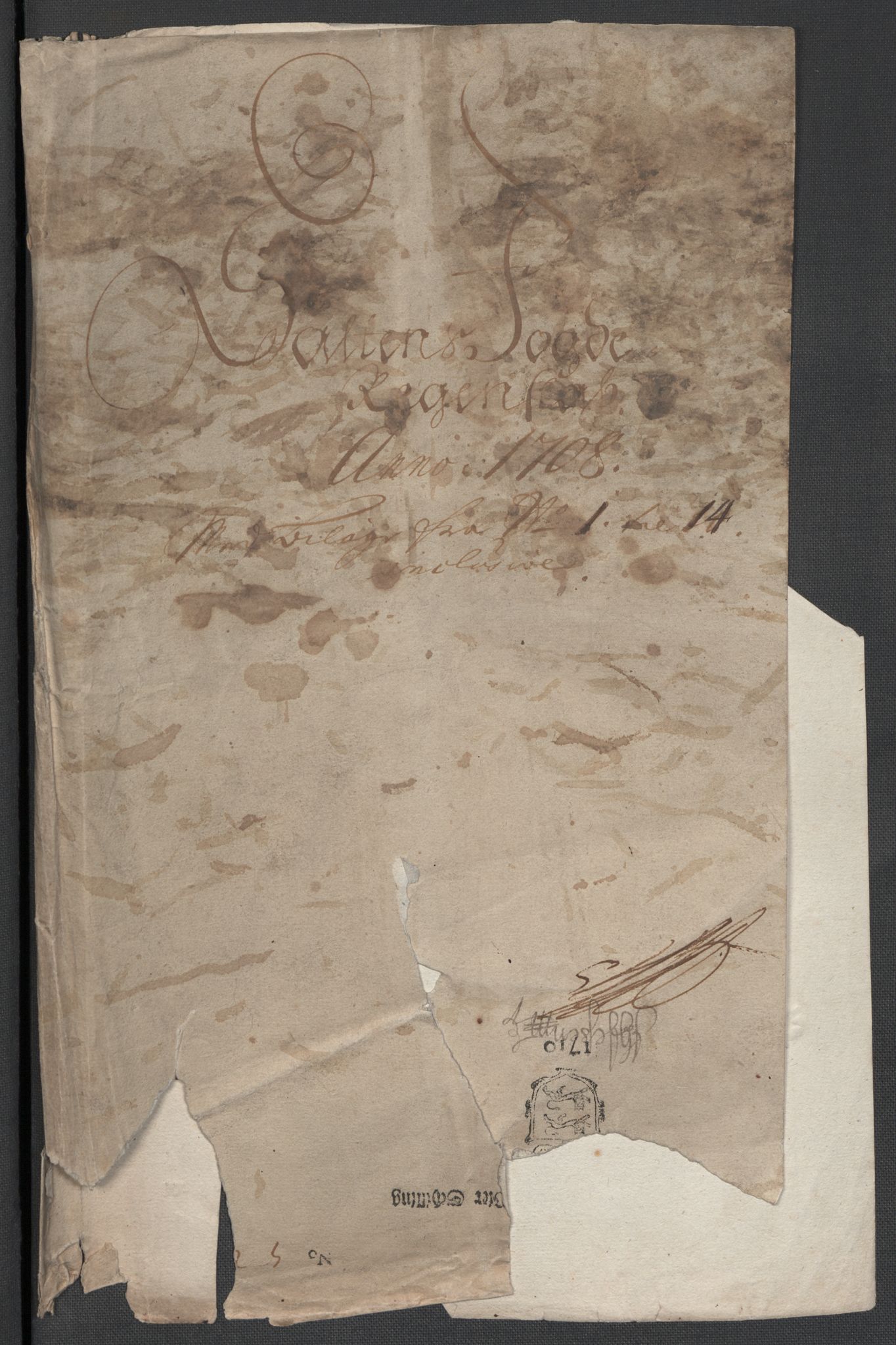 Rentekammeret inntil 1814, Reviderte regnskaper, Fogderegnskap, AV/RA-EA-4092/R66/L4581: Fogderegnskap Salten, 1707-1710, p. 209