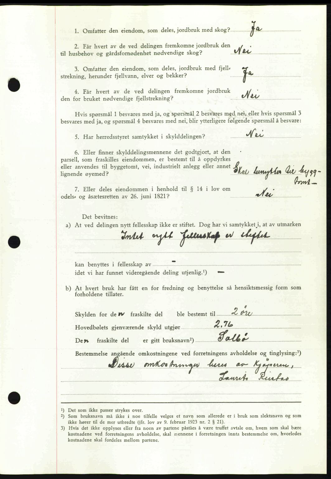 Romsdal sorenskriveri, AV/SAT-A-4149/1/2/2C: Mortgage book no. A14, 1943-1943, Diary no: : 1614/1943