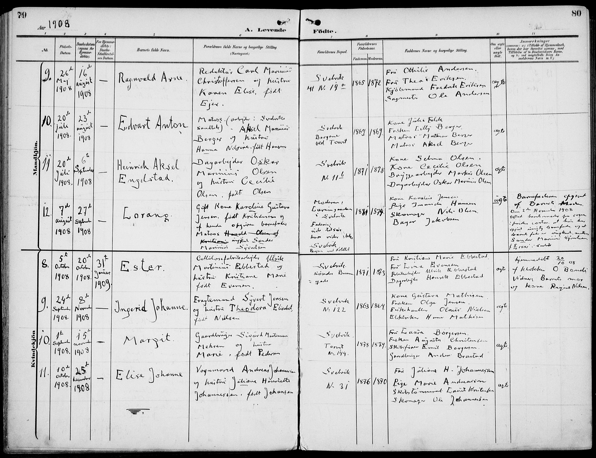 Strømm kirkebøker, AV/SAKO-A-322/F/Fb/L0002: Parish register (official) no. II 2, 1900-1919, p. 79-80