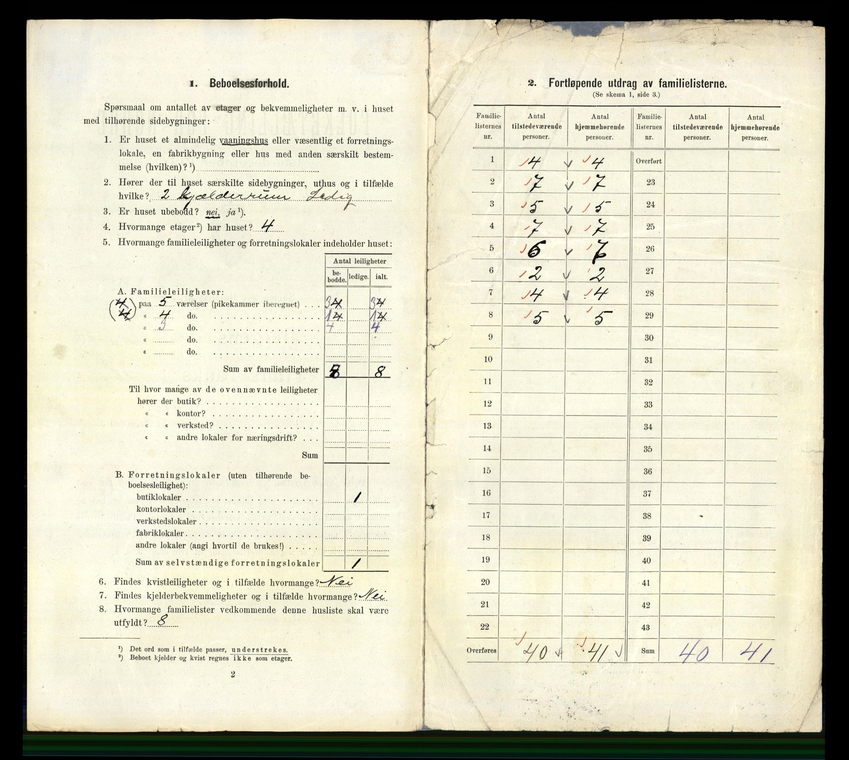 RA, 1910 census for Bergen, 1910, p. 7390