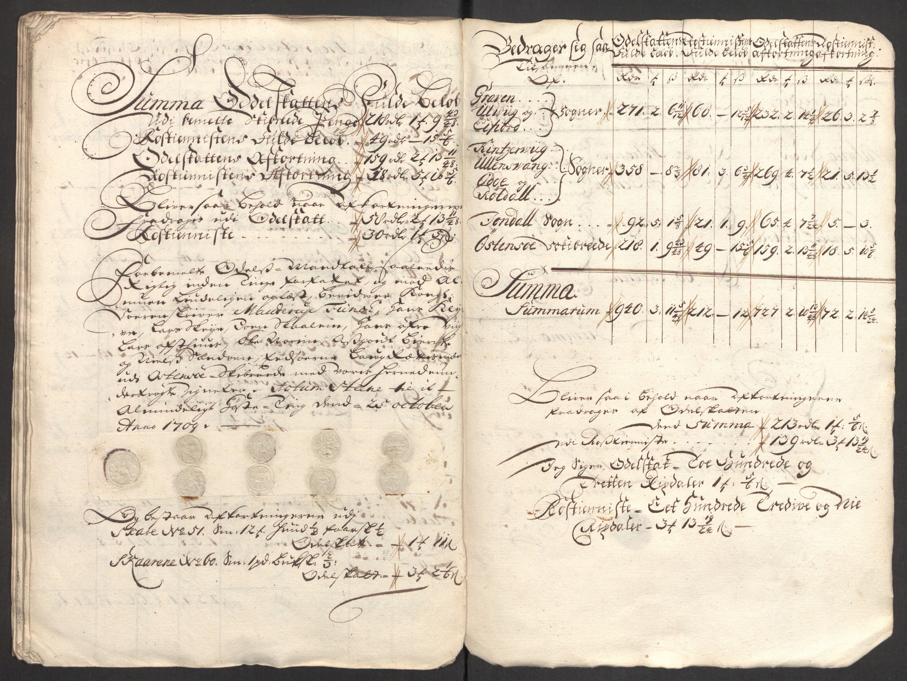 Rentekammeret inntil 1814, Reviderte regnskaper, Fogderegnskap, AV/RA-EA-4092/R48/L2986: Fogderegnskap Sunnhordland og Hardanger, 1709-1710, p. 200