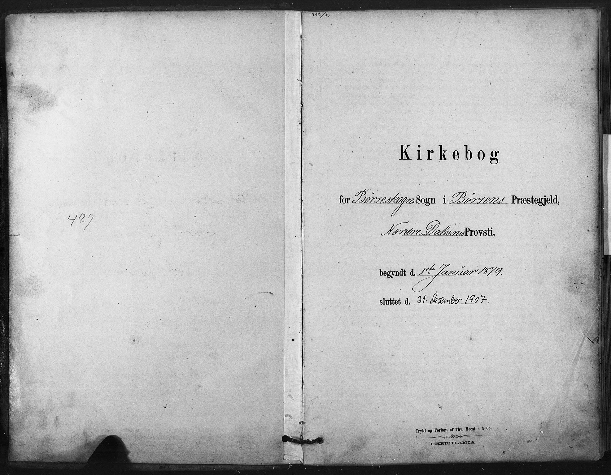 Ministerialprotokoller, klokkerbøker og fødselsregistre - Sør-Trøndelag, SAT/A-1456/667/L0795: Parish register (official) no. 667A03, 1879-1907