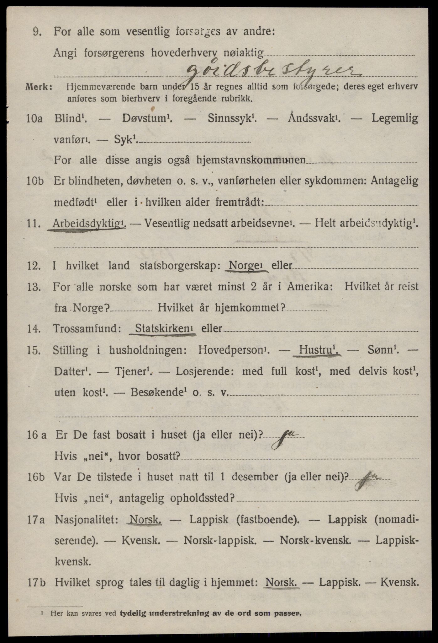 SAT, 1920 census for Malvik, 1920, p. 1835