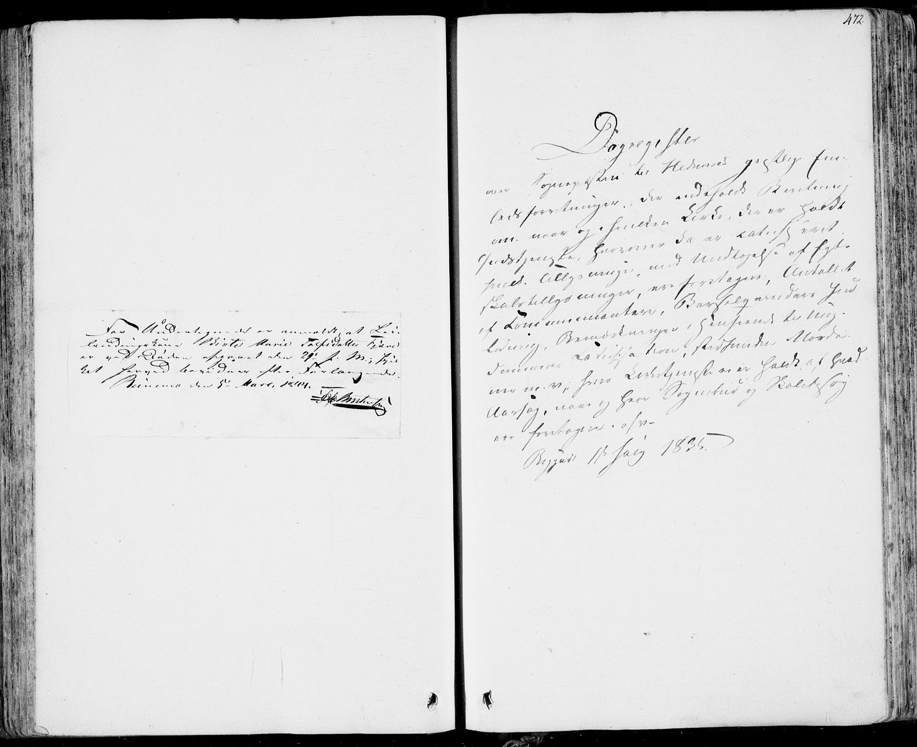 Hedrum kirkebøker, AV/SAKO-A-344/F/Fa/L0005: Parish register (official) no. I 5, 1835-1848, p. 472