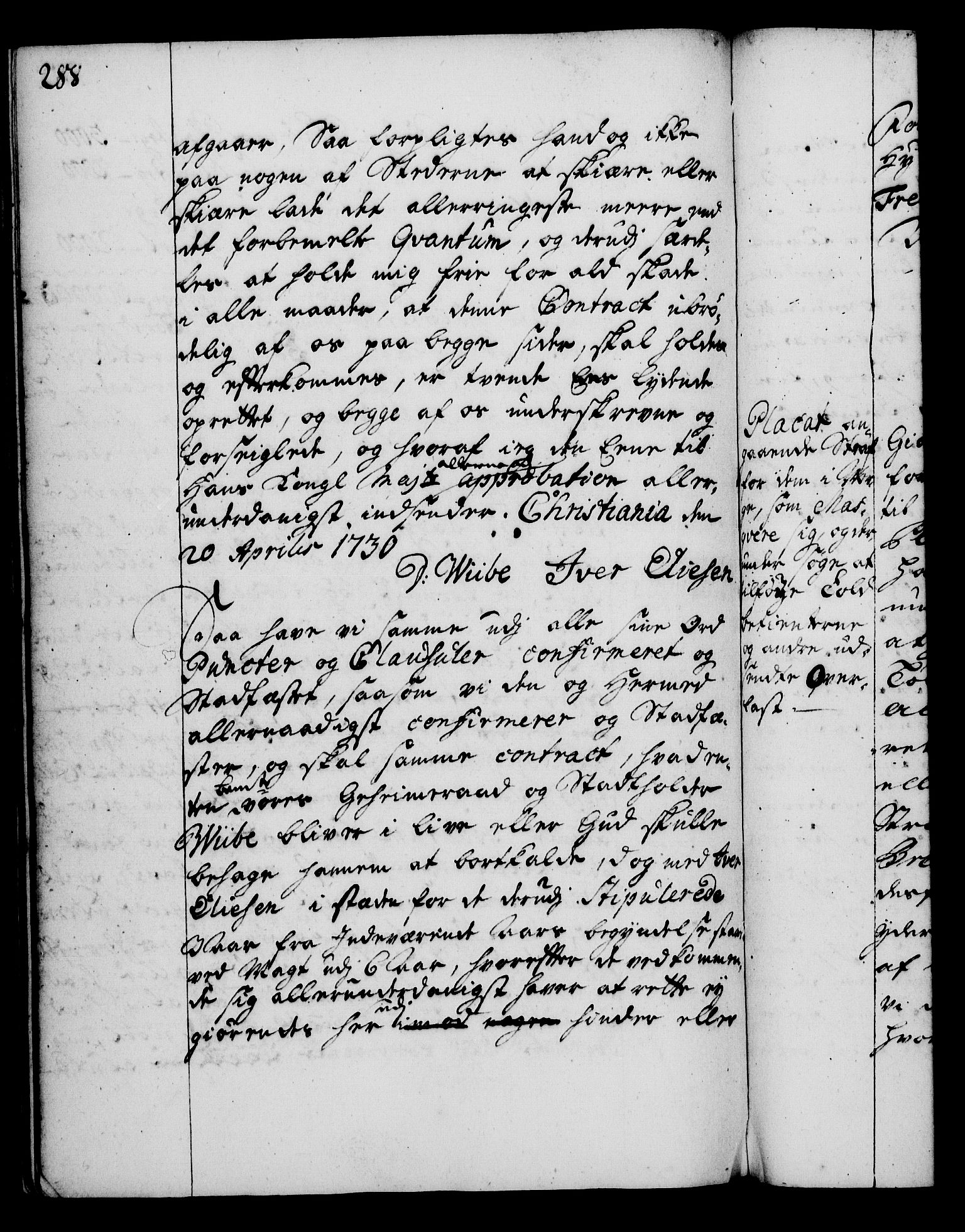 Rentekammeret, Kammerkanselliet, RA/EA-3111/G/Gg/Gga/L0003: Norsk ekspedisjonsprotokoll med register (merket RK 53.3), 1727-1734, p. 288