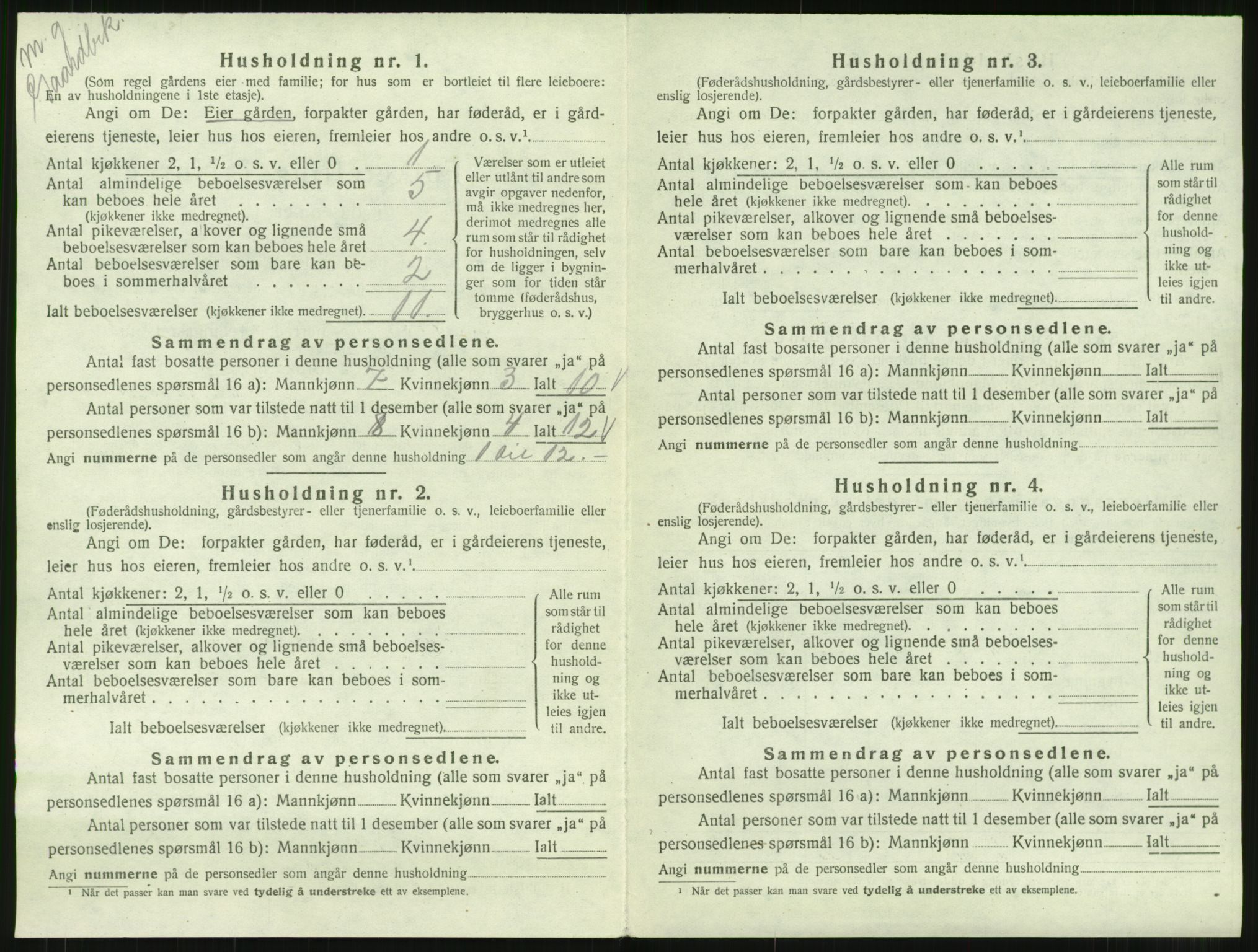 SAT, 1920 census for Sunndal, 1920, p. 739