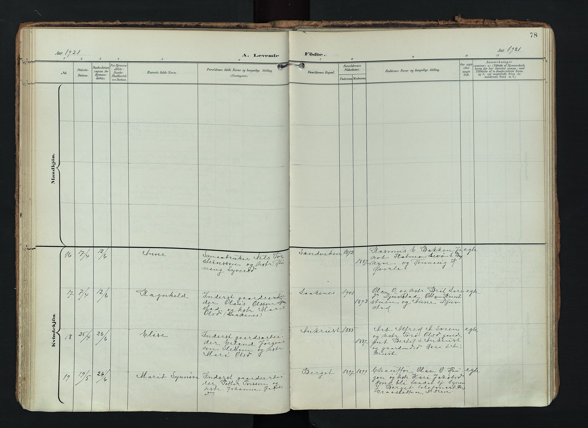 Lom prestekontor, AV/SAH-PREST-070/K/L0010: Parish register (official) no. 10, 1899-1926, p. 78