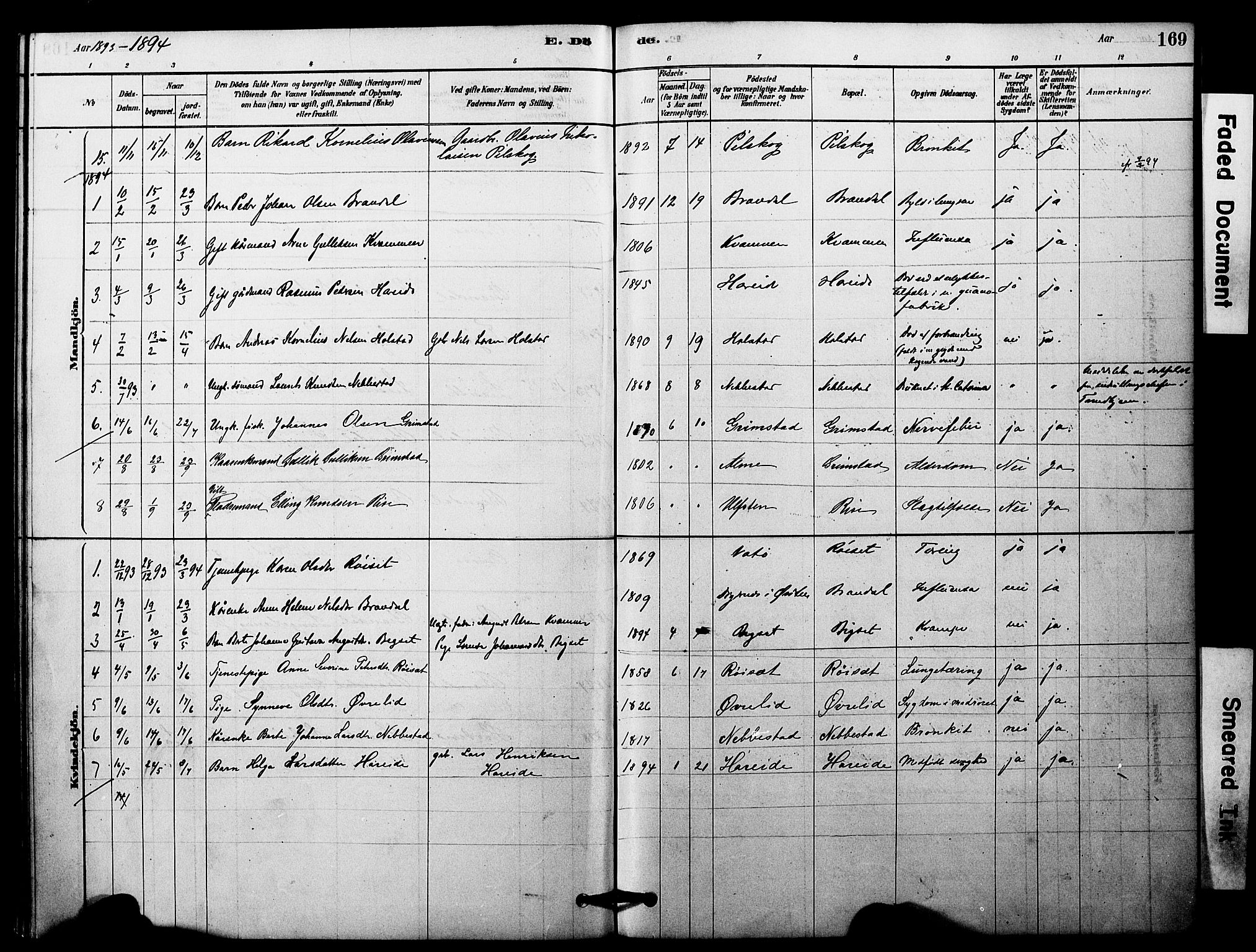 Ministerialprotokoller, klokkerbøker og fødselsregistre - Møre og Romsdal, SAT/A-1454/510/L0122: Parish register (official) no. 510A02, 1878-1897, p. 169