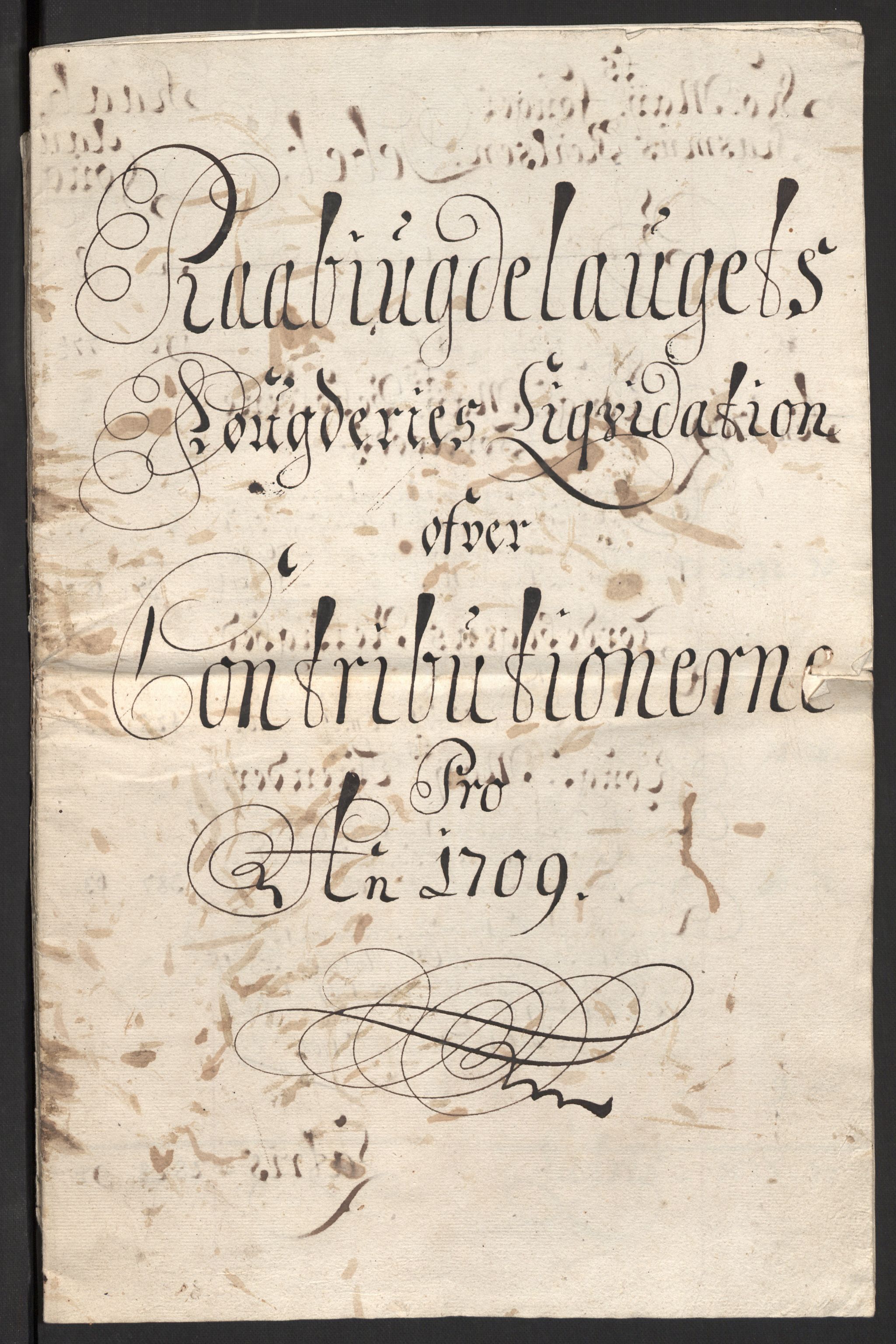 Rentekammeret inntil 1814, Reviderte regnskaper, Fogderegnskap, RA/EA-4092/R40/L2449: Fogderegnskap Råbyggelag, 1709-1711, p. 3