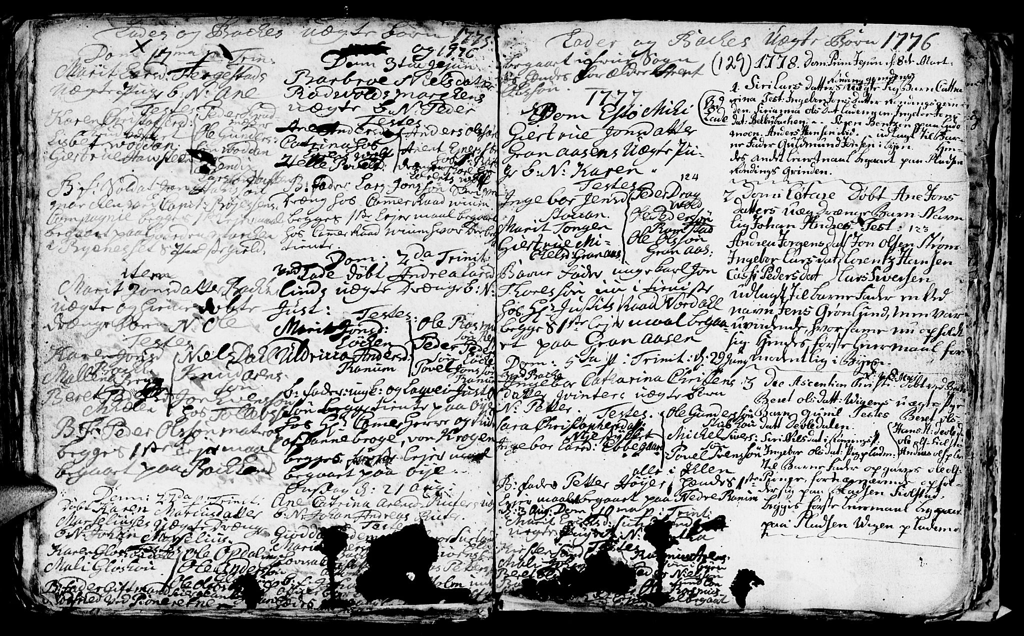 Ministerialprotokoller, klokkerbøker og fødselsregistre - Sør-Trøndelag, SAT/A-1456/606/L0305: Parish register (copy) no. 606C01, 1757-1819, p. 129