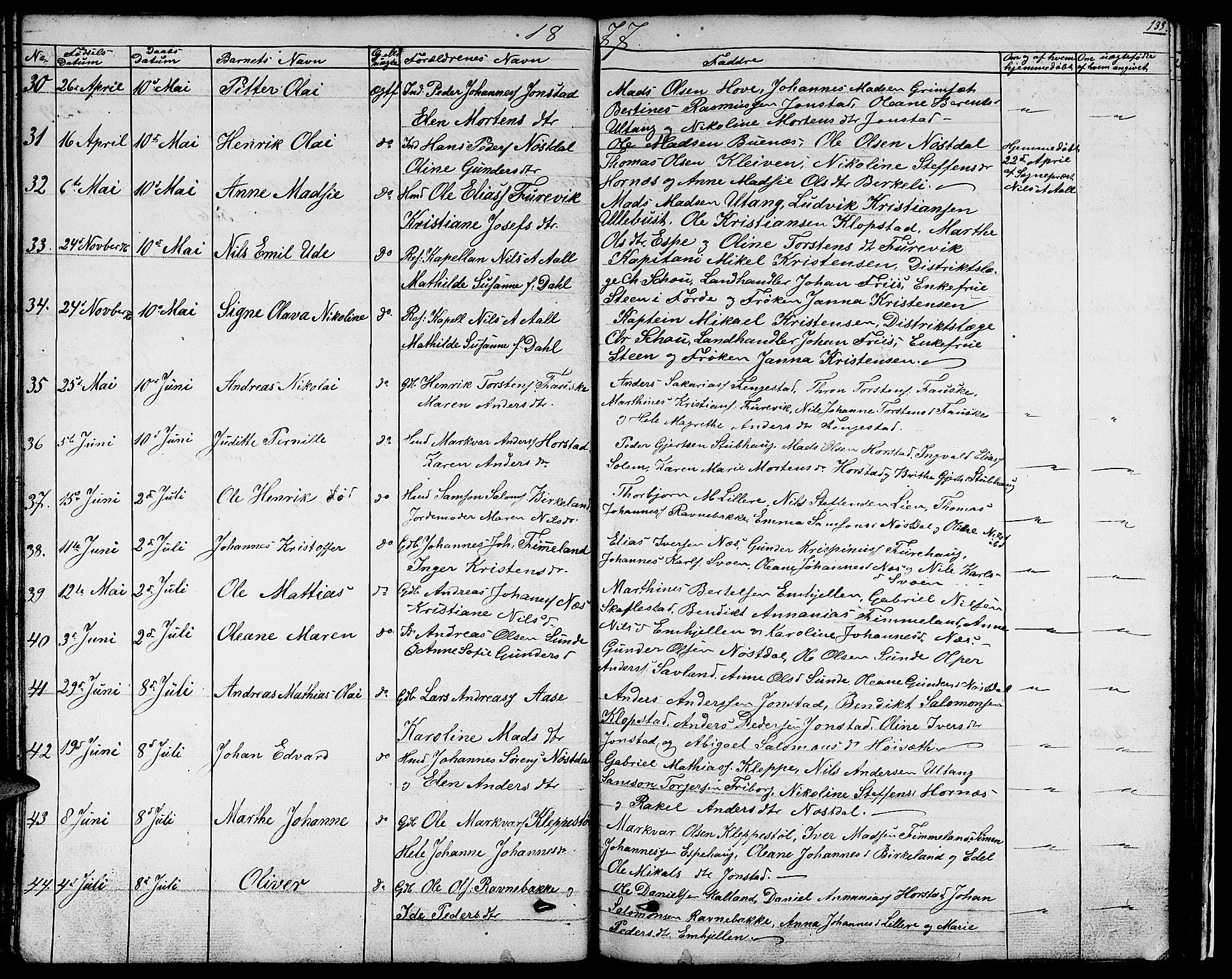 Førde sokneprestembete, SAB/A-79901/H/Hab/Habd/L0001: Parish register (copy) no. D 1, 1852-1877, p. 133