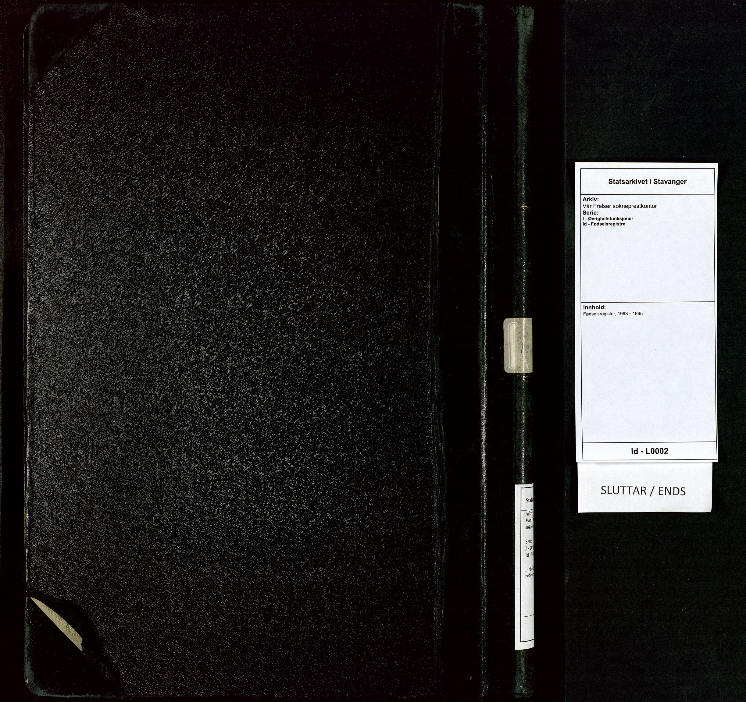 Vår Frelser sokneprestkontor, SAST/A -101860/I/Id/L0002: Birth register no. 2, 1963-1965