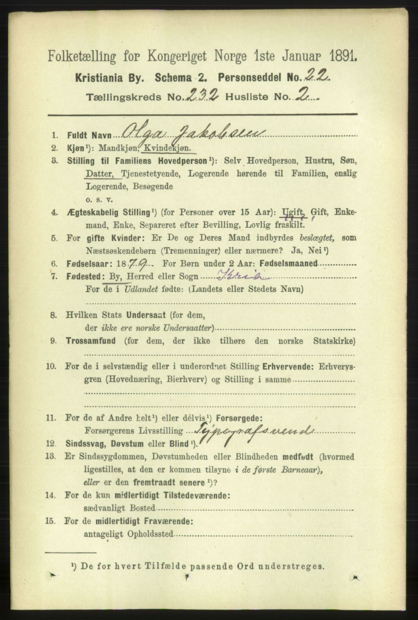 RA, 1891 census for 0301 Kristiania, 1891, p. 142904