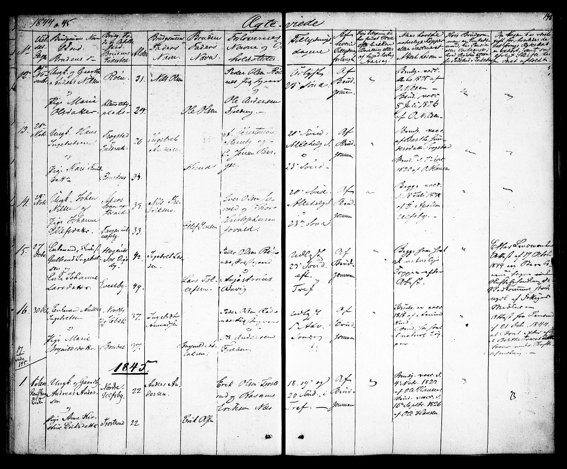 Rødenes prestekontor Kirkebøker, AV/SAO-A-2005/F/Fa/L0005: Parish register (official) no. I 5, 1838-1849, p. 148