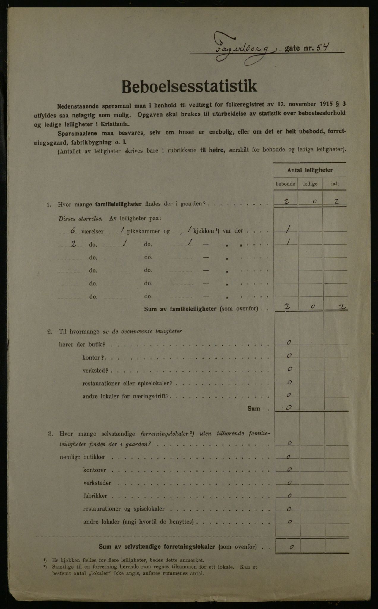 OBA, Municipal Census 1923 for Kristiania, 1923, p. 26058