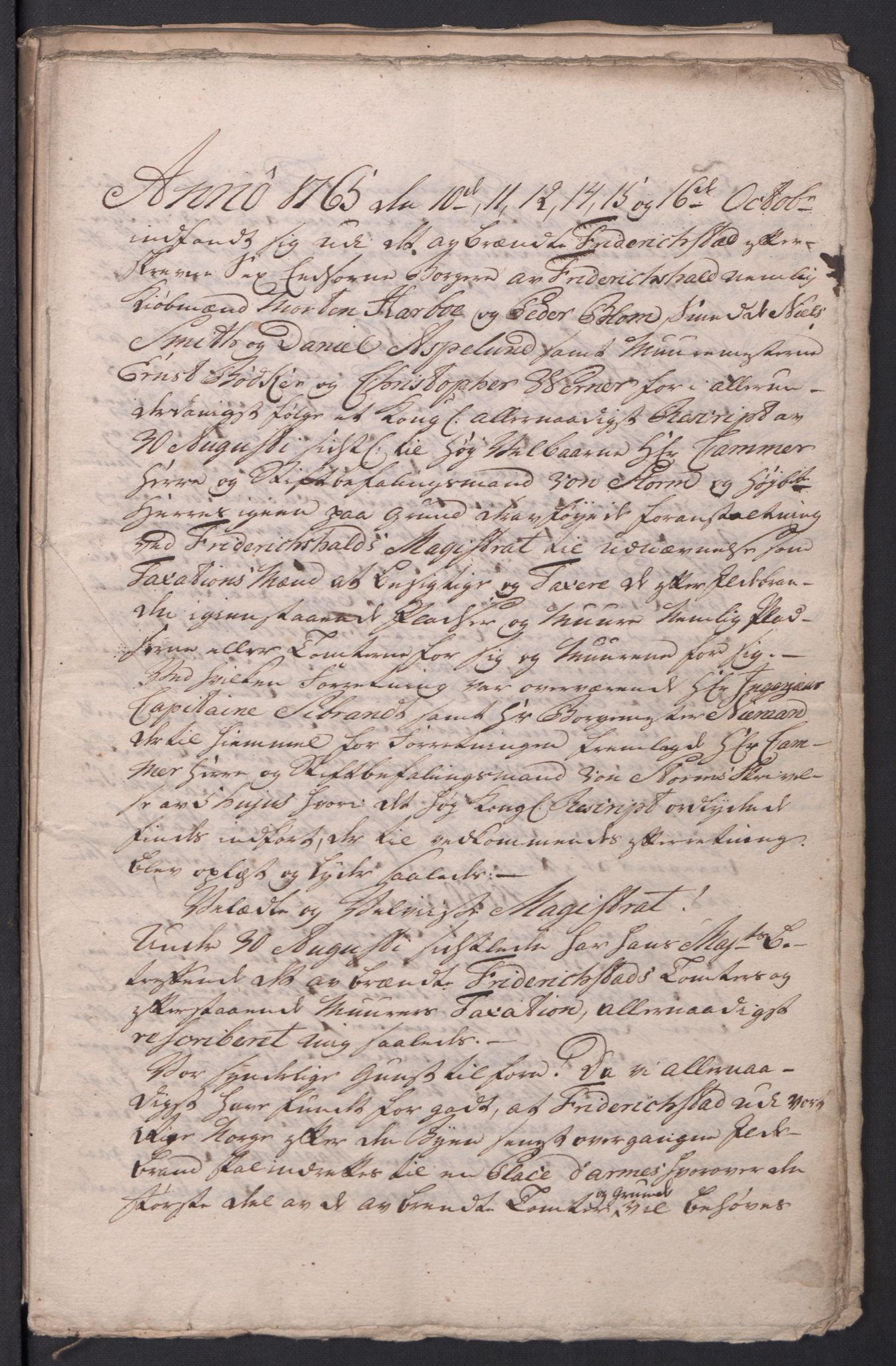 Kristiania stiftamt, AV/SAO-A-10386/I/Ia/L0001/0003: Branntakster / Fredrikstad, 1765-1767