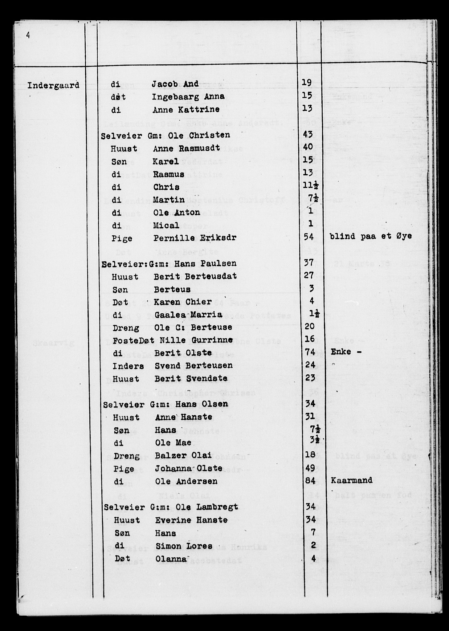 SATØ, Census 1845 for Ibestad, 1845, p. 44