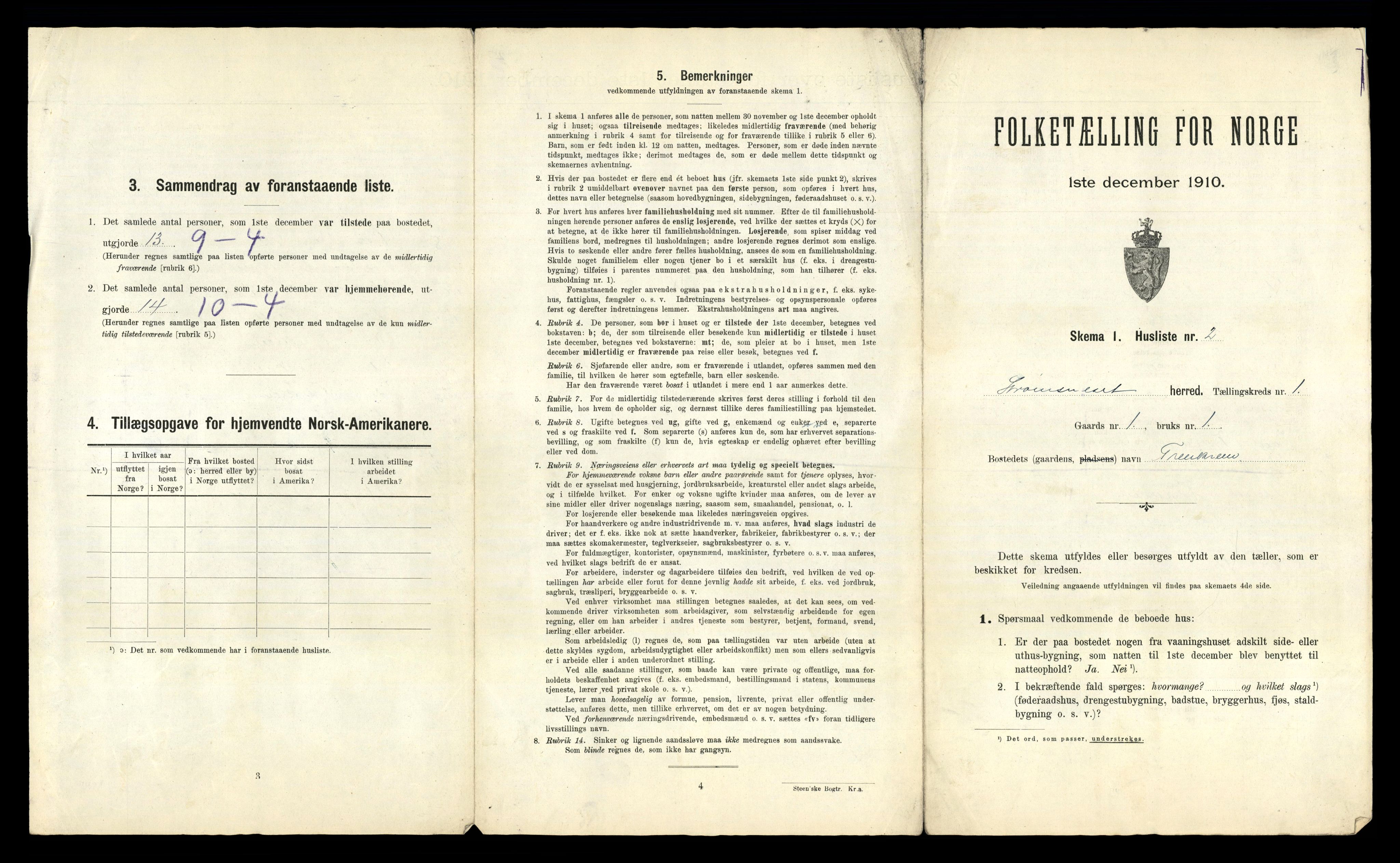 RA, 1910 census for Straumsnes, 1910, p. 31