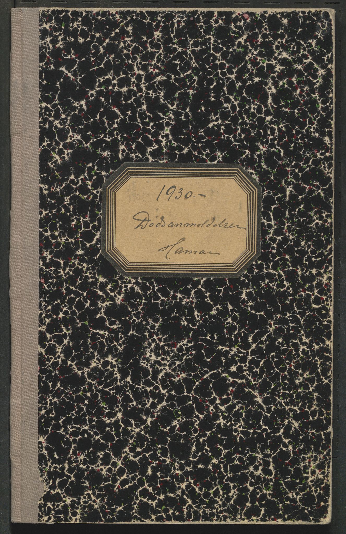 Hamar helseråd, AV/SAH-HELSER-005/I/Ia/L0001/0001: Protokoller for dødsfallsmeldinger / Protokoll for dødsfallsmeldinger, 1930-1938