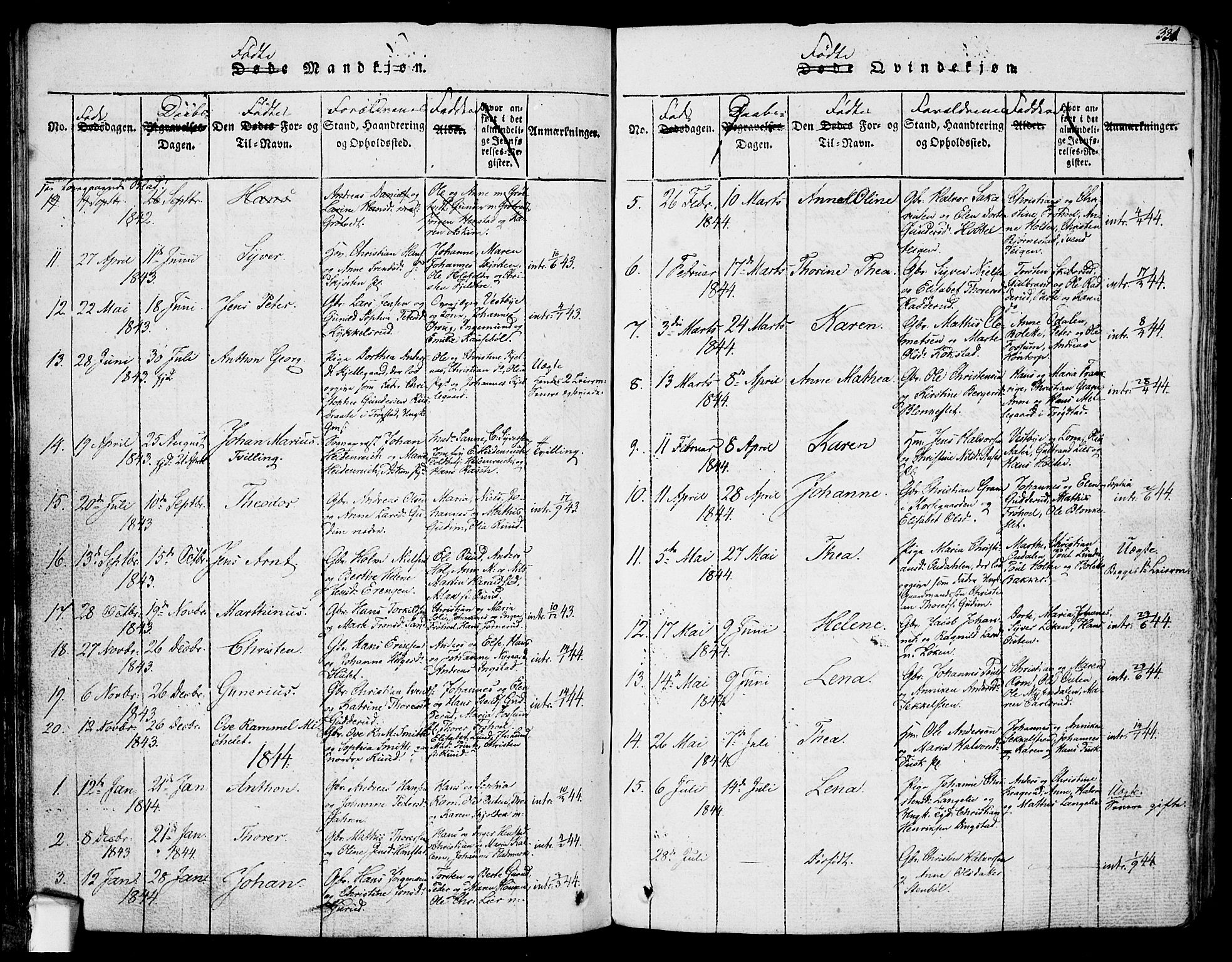 Askim prestekontor Kirkebøker, SAO/A-10900/F/Fa/L0004: Parish register (official) no. 4, 1817-1846, p. 330-331
