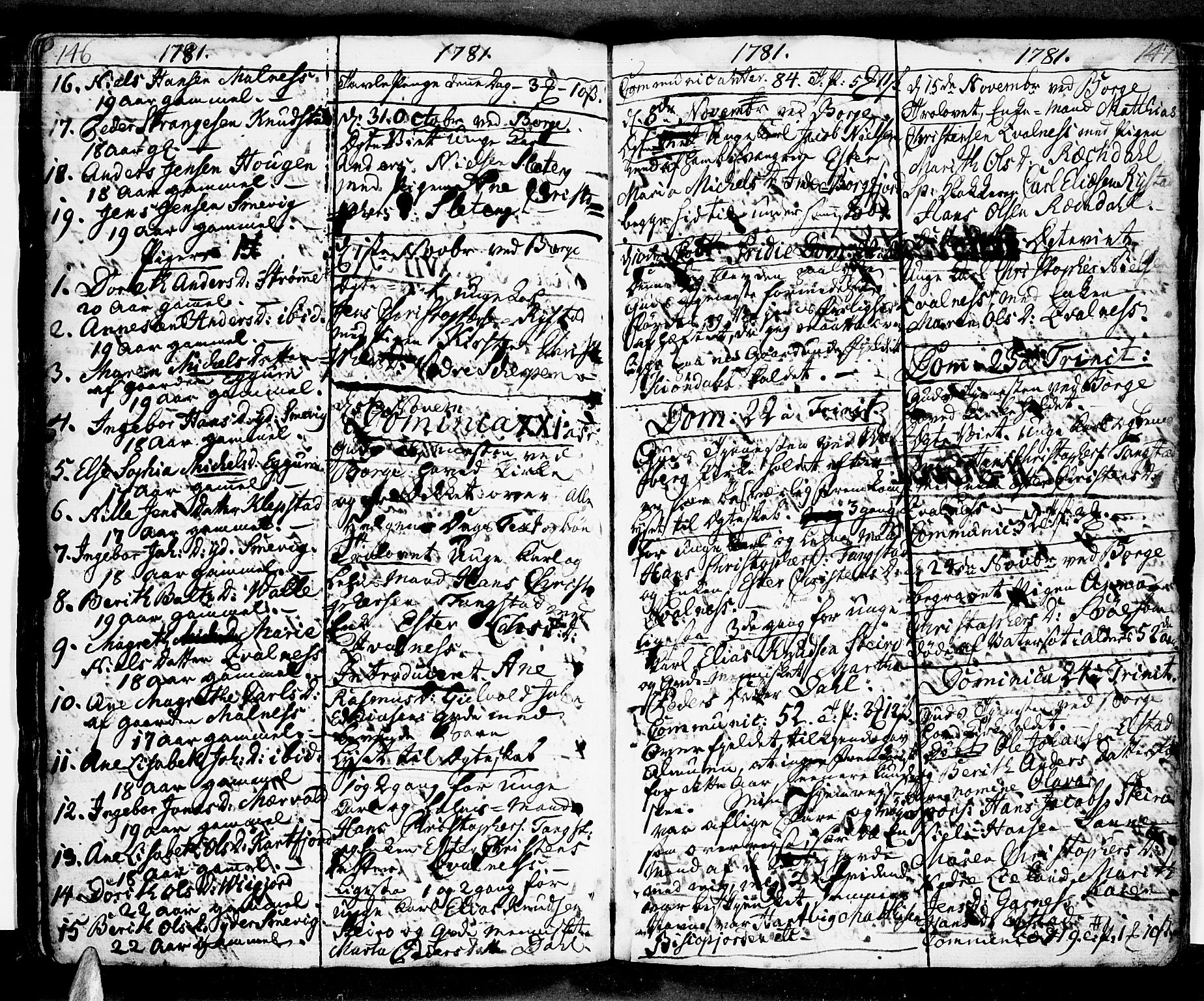 Ministerialprotokoller, klokkerbøker og fødselsregistre - Nordland, SAT/A-1459/880/L1128: Parish register (official) no. 880A02, 1774-1795, p. 146-147