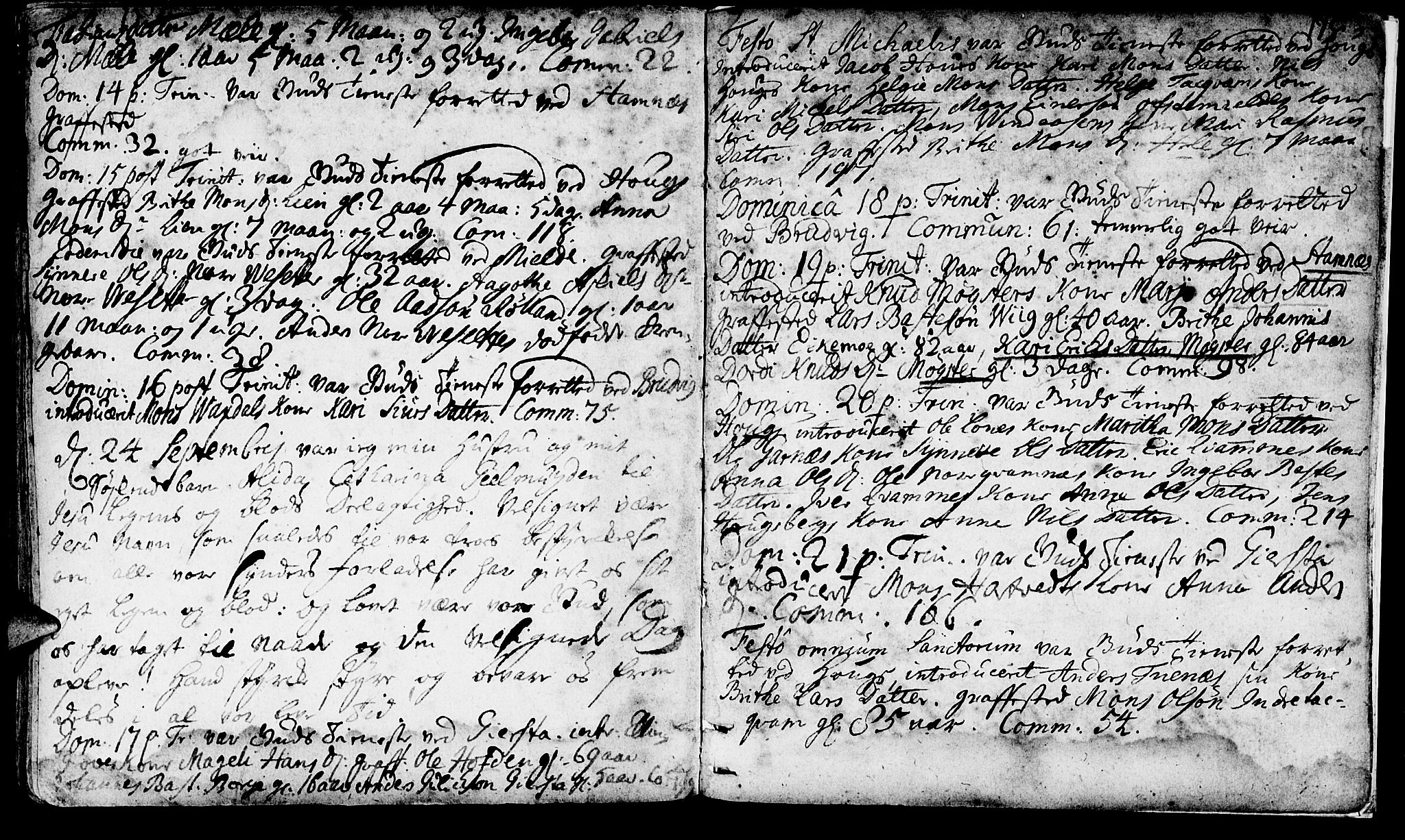 Haus sokneprestembete, SAB/A-75601/H/Haa: Parish register (official) no. A 4, 1723-1733, p. 175