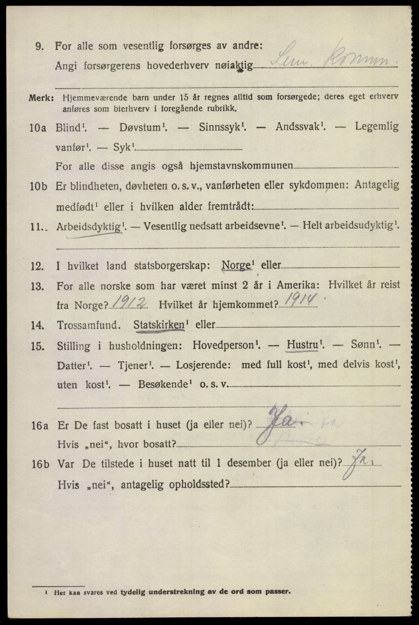 SAKO, 1920 census for Sem, 1920, p. 7502
