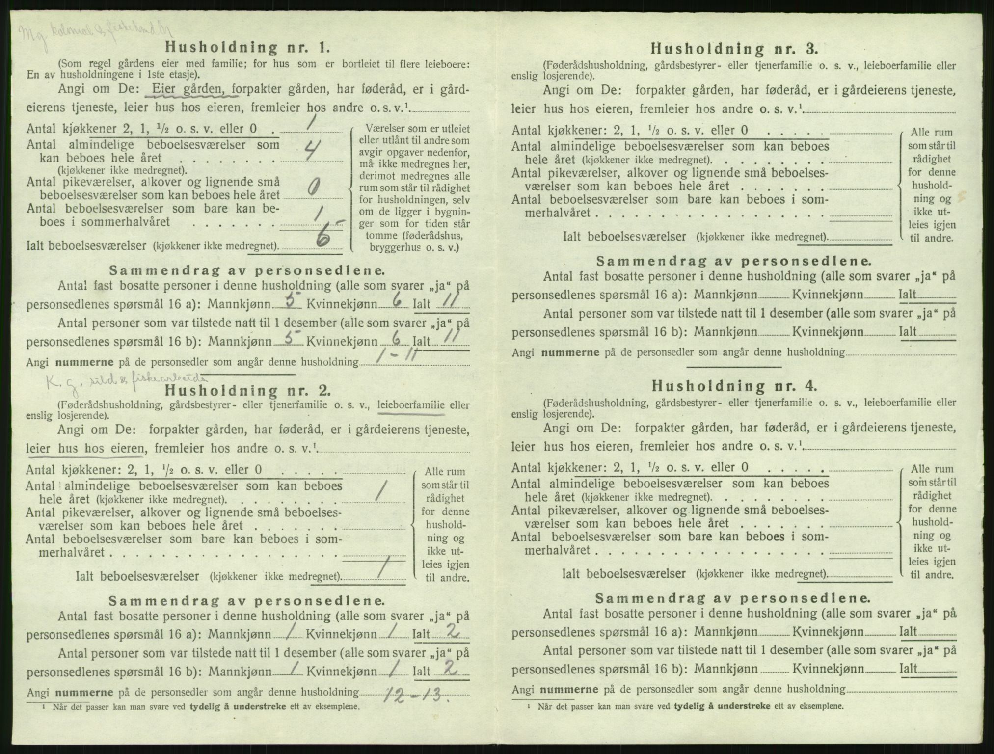 SAT, 1920 census for Sandøy, 1920, p. 359