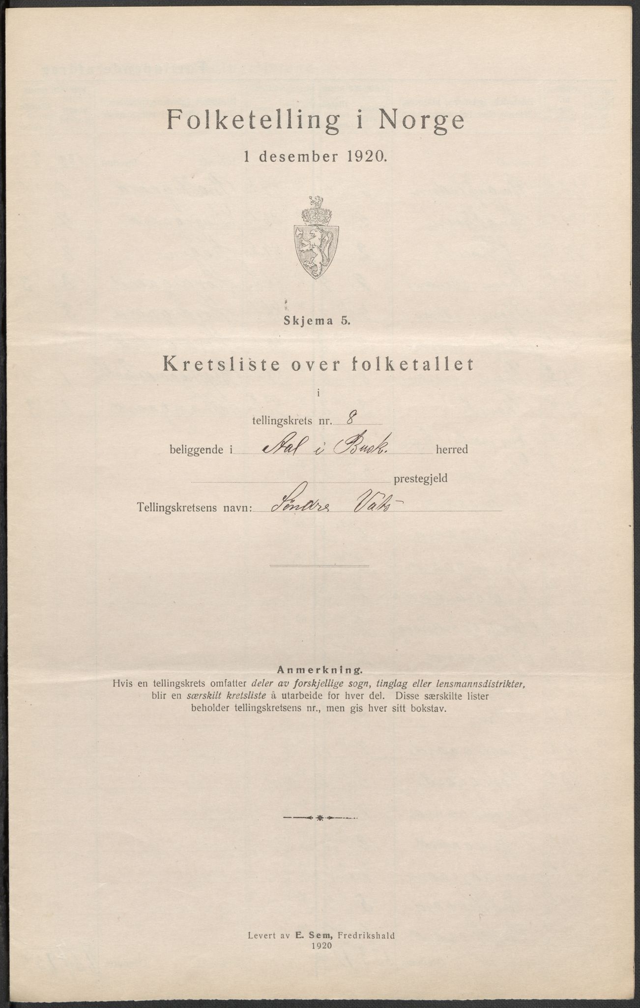 SAKO, 1920 census for Ål, 1920, p. 26