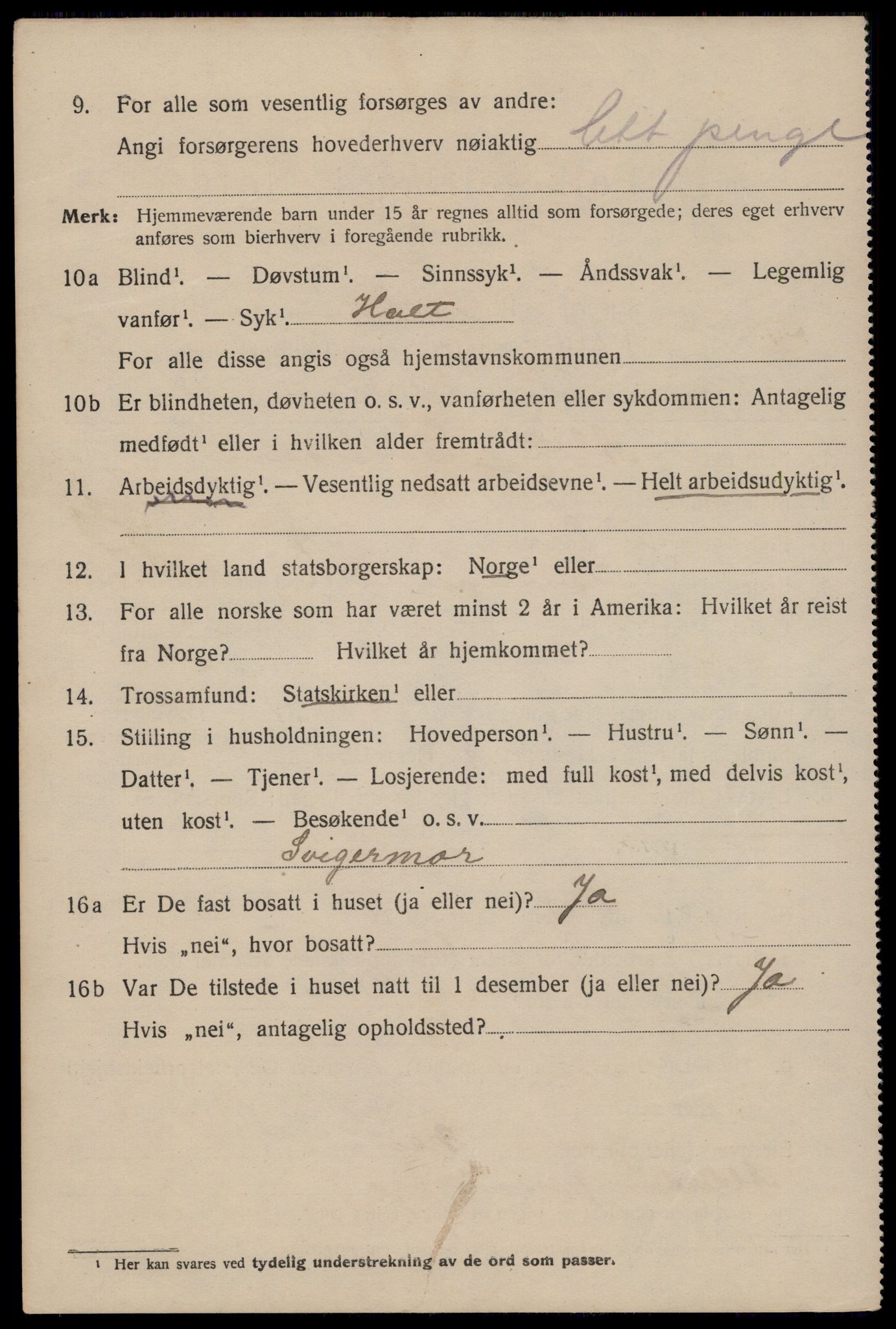 SAST, 1920 census for Haugesund, 1920, p. 15250