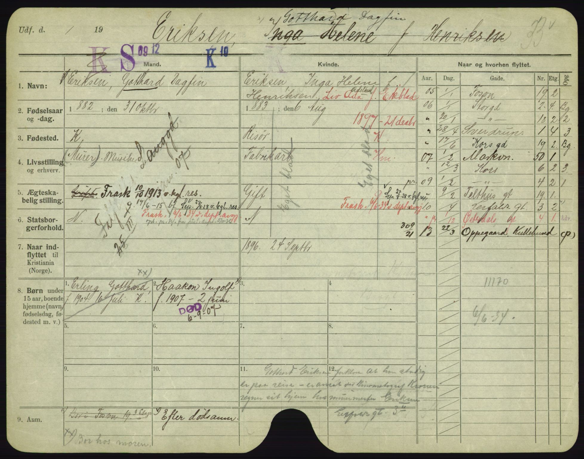 Oslo folkeregister, Registerkort, AV/SAO-A-11715/F/Fa/Fac/L0002: Menn, 1906-1914, p. 1075a