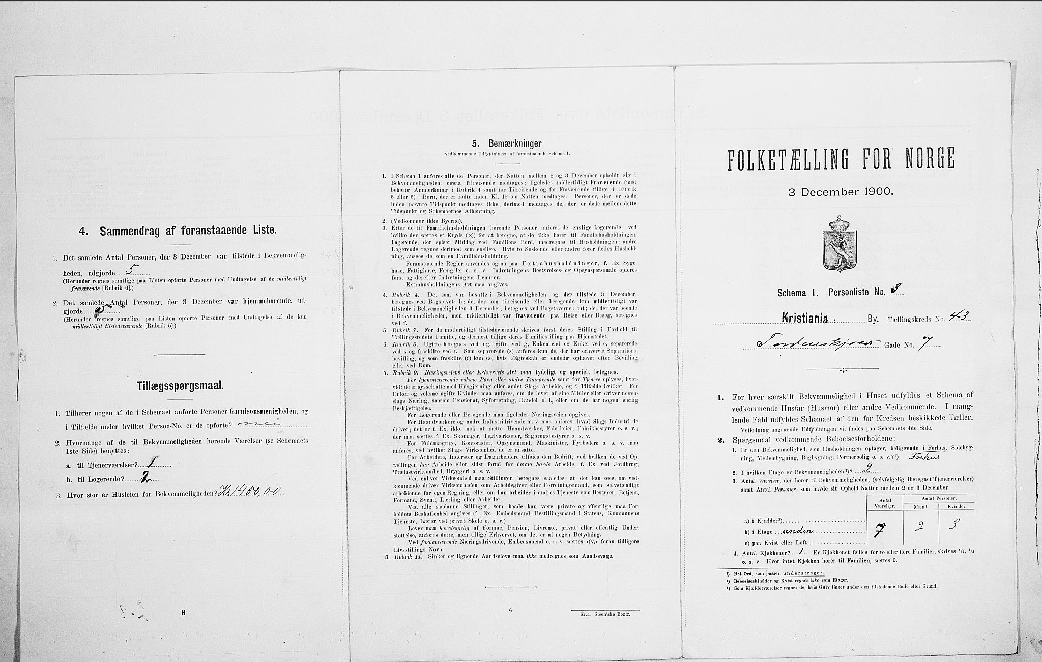 SAO, 1900 census for Kristiania, 1900, p. 102674