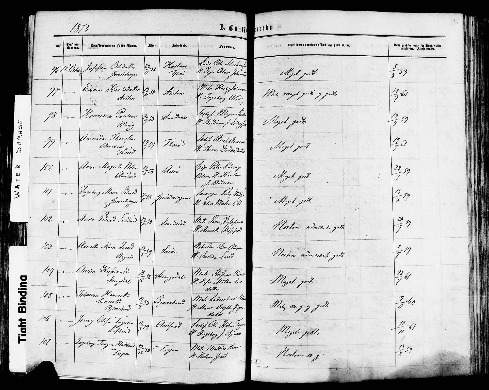 Nøtterøy kirkebøker, AV/SAKO-A-354/F/Fa/L0007: Parish register (official) no. I 7, 1865-1877, p. 245